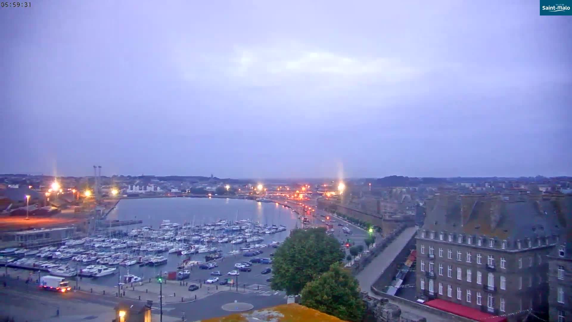 Saint-Malo City Skyline PTZ Live Cam - Saint-Malo, Ille-et-Vilaine, Bretagne, France