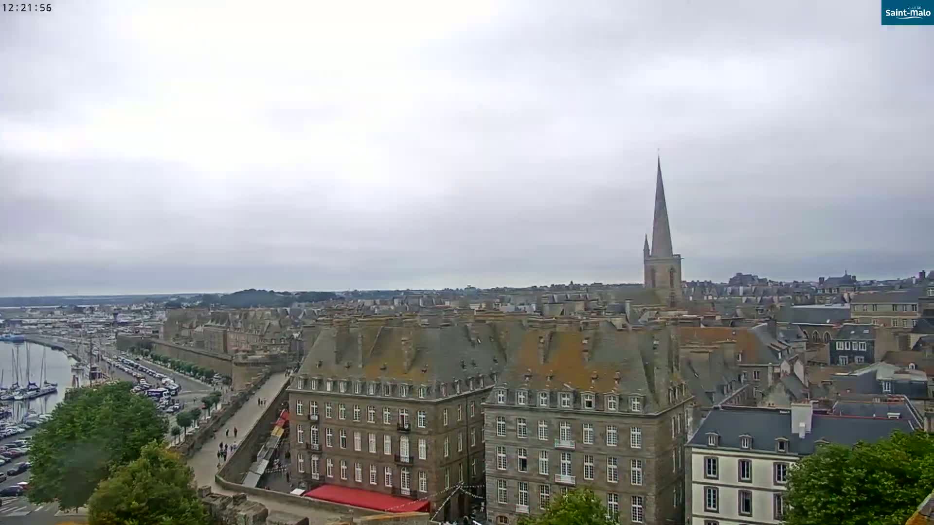 Saint-Malo City Skyline PTZ Live Cam - Saint-Malo, Ille-et-Vilaine, Bretagne, France