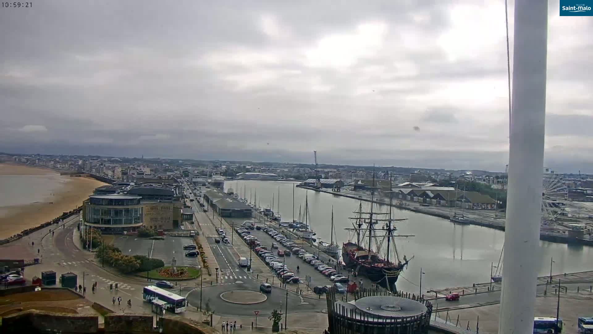 Saint-Malo City Skyline PTZ Live Cam - Saint-Malo, Ille-et-Vilaine, Bretagne, France
