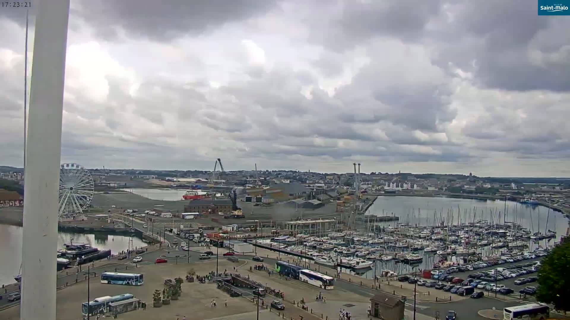 Saint-Malo City Skyline PTZ Live Cam - Saint-Malo, Ille-et-Vilaine, Bretagne, France