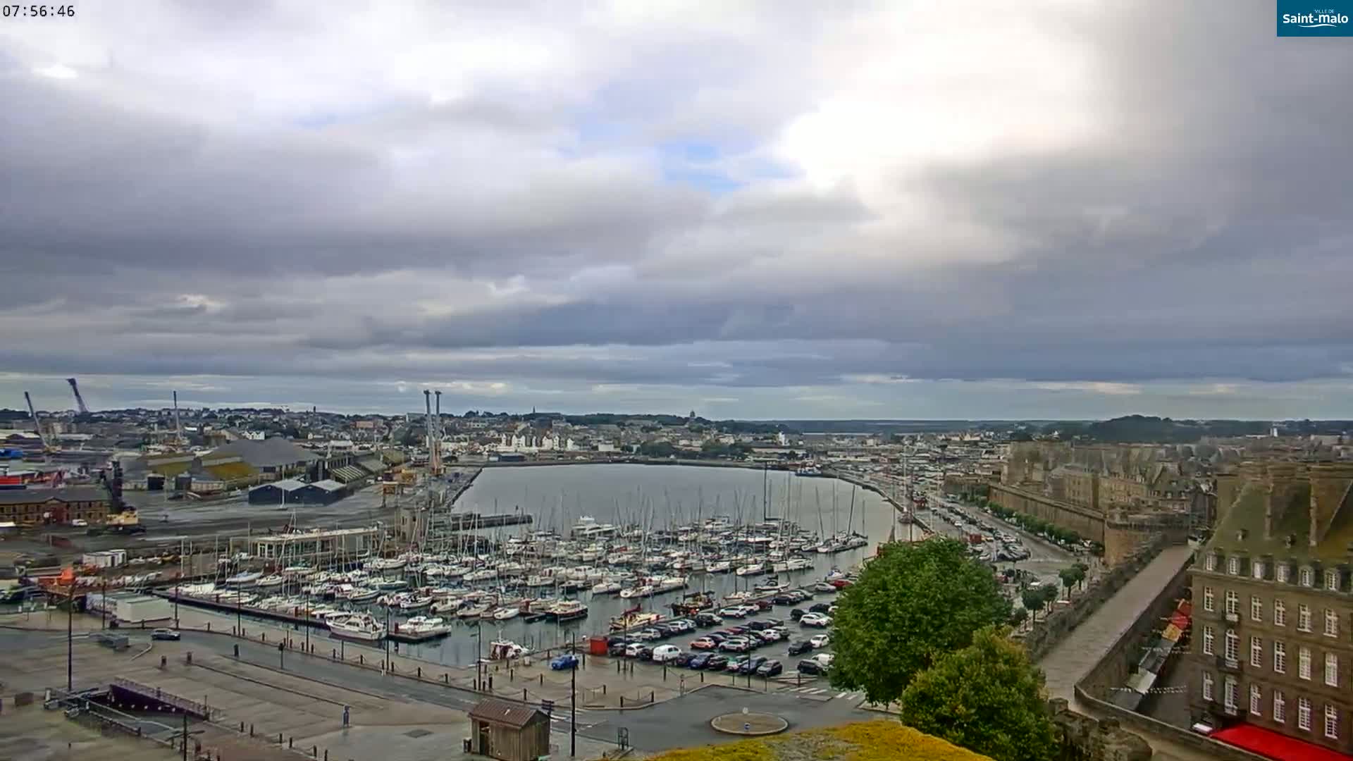 Saint-Malo City Skyline PTZ Live Cam - Saint-Malo, Ille-et-Vilaine, Bretagne, France
