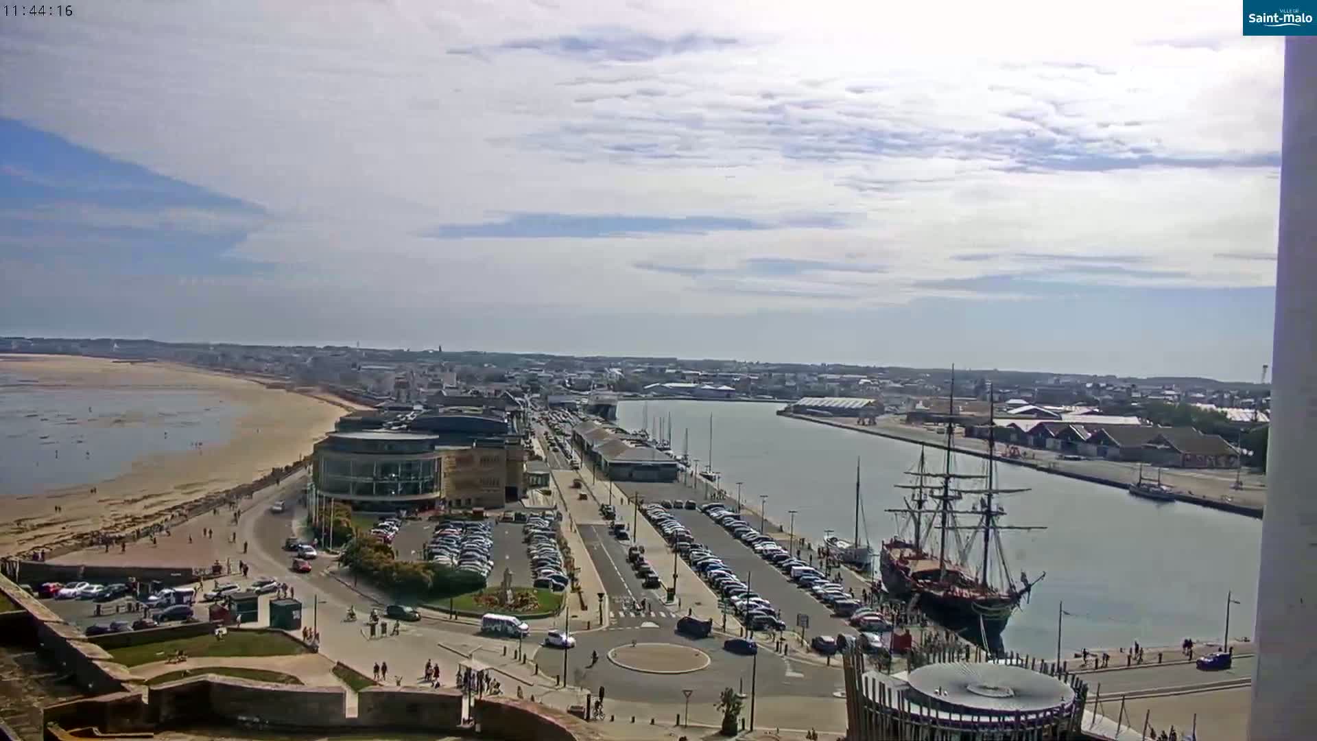 Saint-Malo City Skyline PTZ Live Cam - Saint-Malo, Ille-et-Vilaine, Bretagne, France