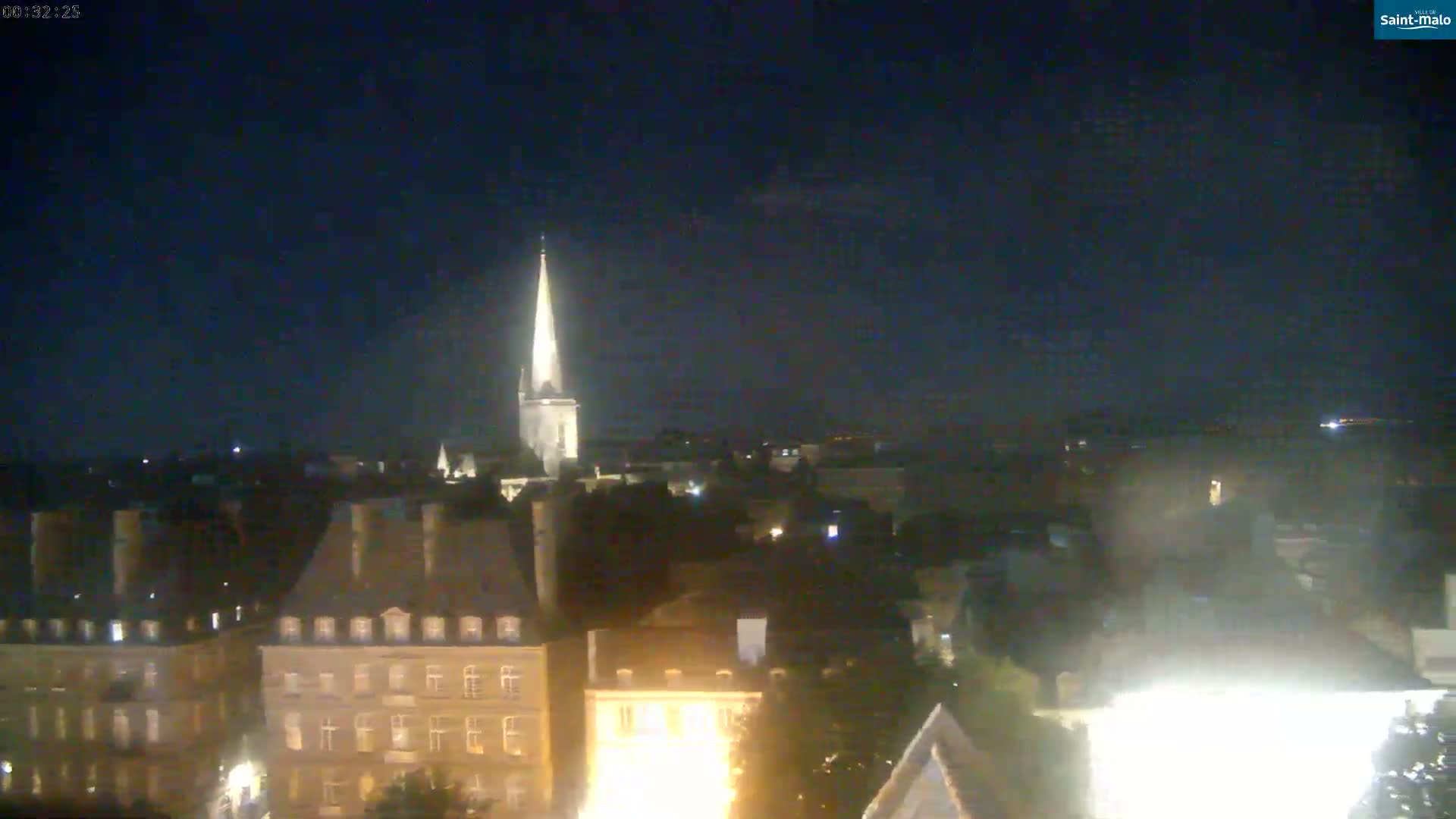 Saint-Malo City Skyline PTZ Live Cam - Saint-Malo, Ille-et-Vilaine, Bretagne, France