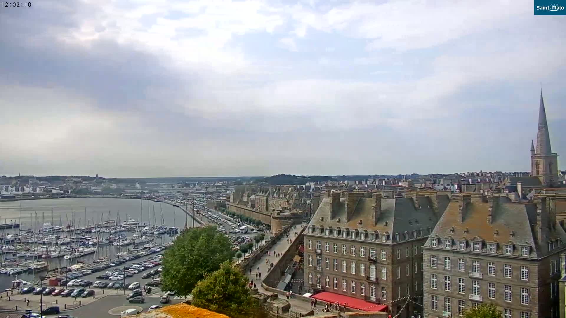 Saint-Malo City Skyline PTZ Live Cam - Saint-Malo, Ille-et-Vilaine, Bretagne, France