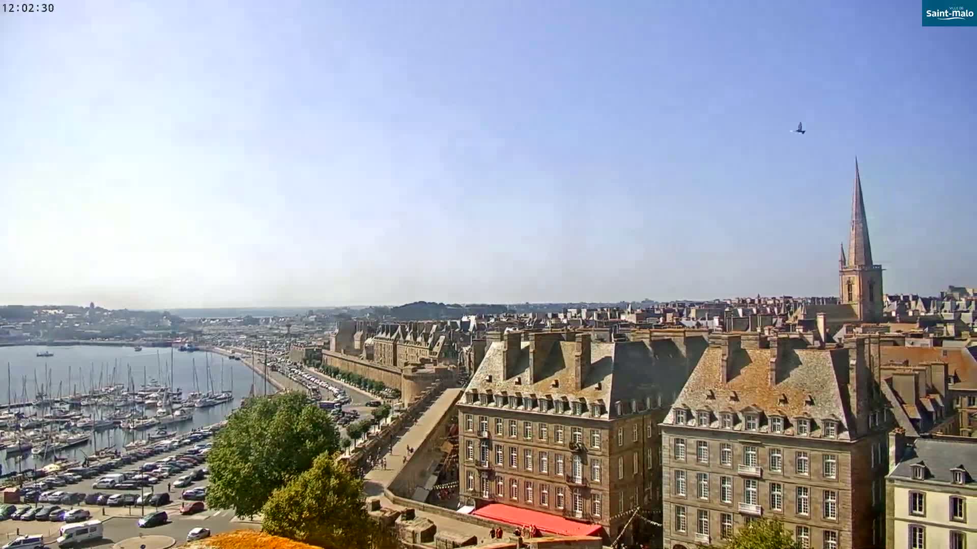 Saint-Malo City Skyline PTZ Live Cam - Saint-Malo, Ille-et-Vilaine, Bretagne, France