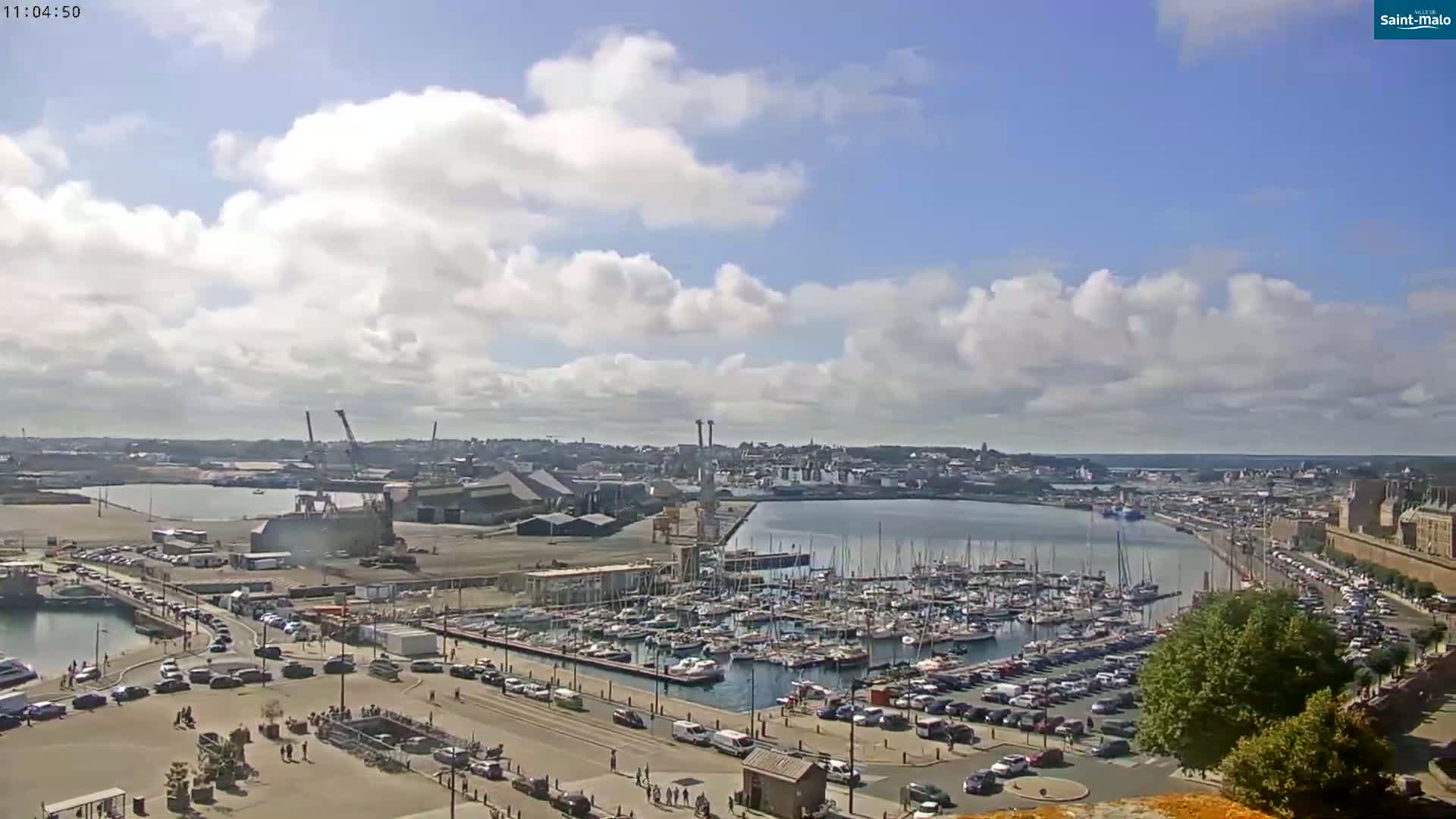 Saint-Malo City Skyline PTZ Live Cam - Saint-Malo, Ille-et-Vilaine, Bretagne, France