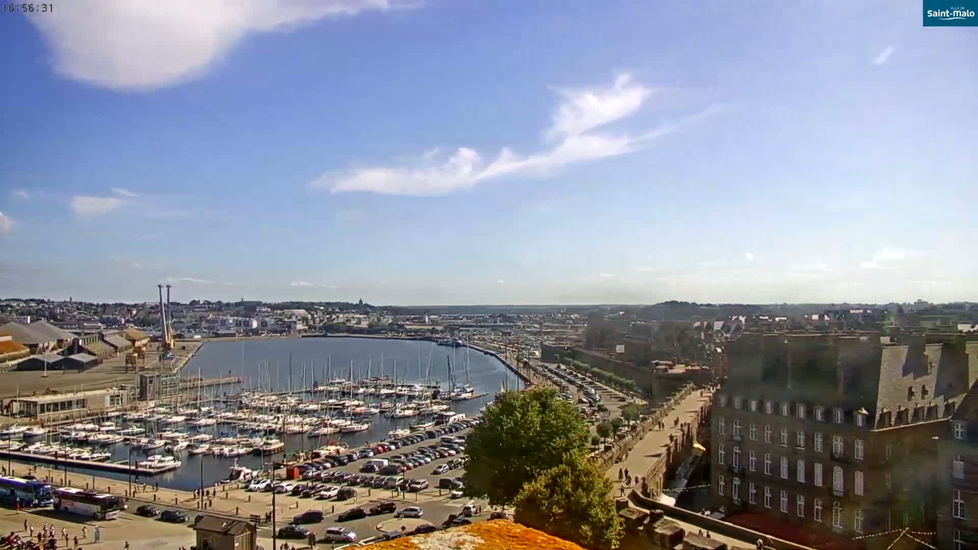 Saint-Malo City Skyline PTZ Live Cam - Saint-Malo, Ille-et-Vilaine, Bretagne, France