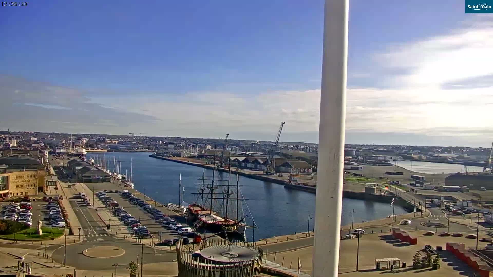 Saint-Malo City Skyline PTZ Live Cam - Saint-Malo, Ille-et-Vilaine, Bretagne, France