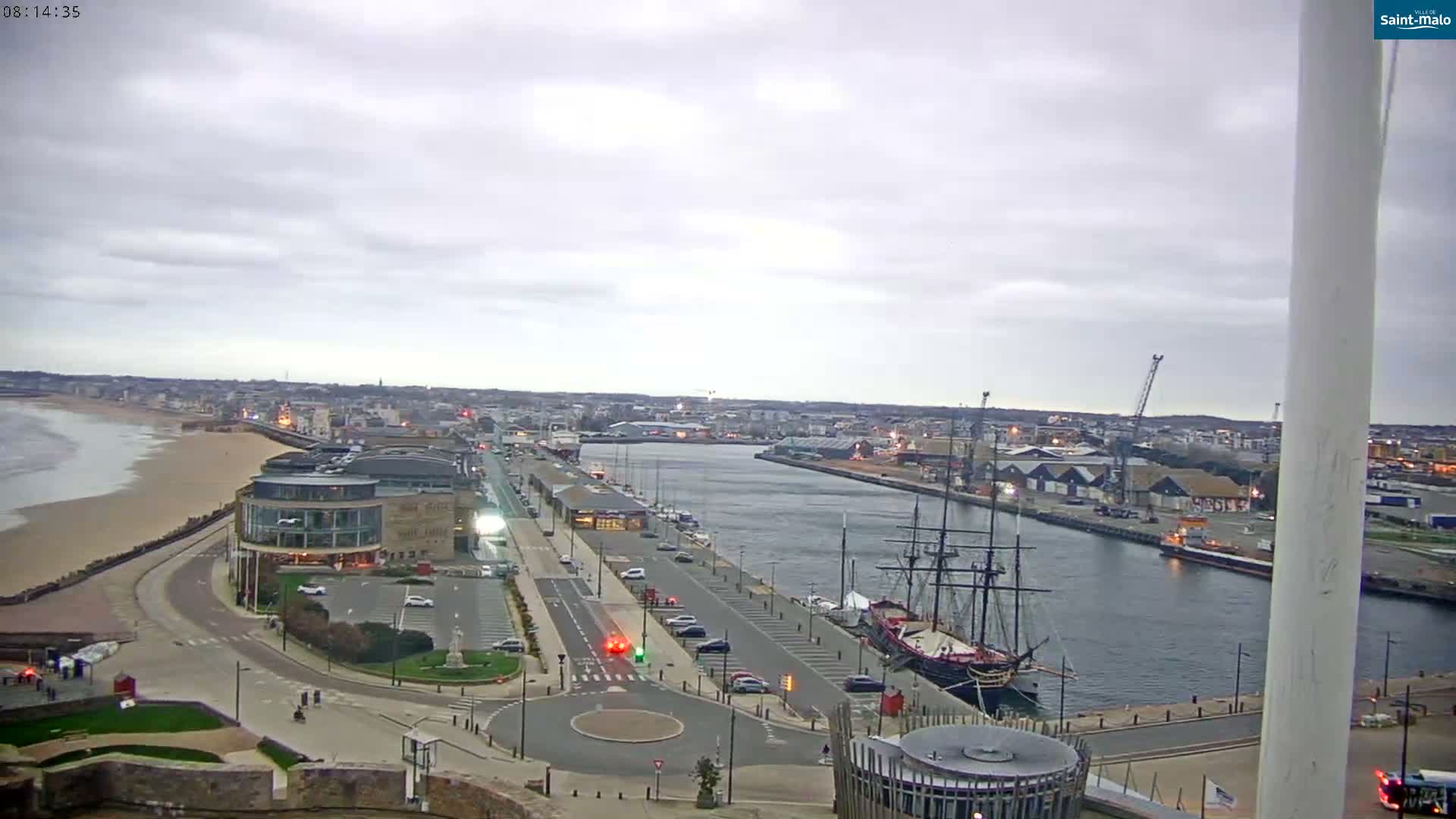 Saint-Malo City Skyline PTZ Live Cam - Saint-Malo, Ille-et-Vilaine, Bretagne, France