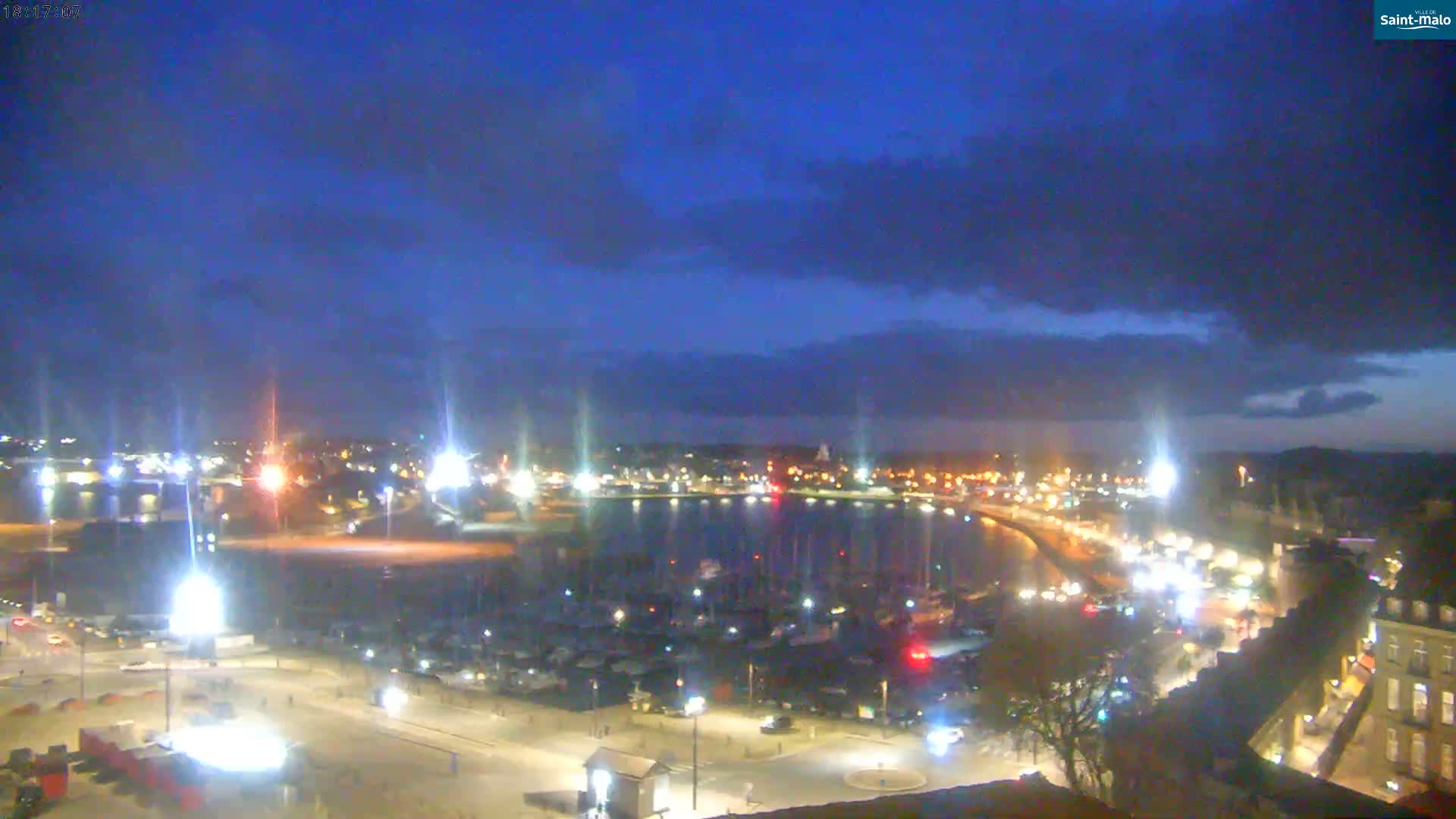 Saint-Malo City Skyline PTZ Live Cam - Saint-Malo, Ille-et-Vilaine, Bretagne, France