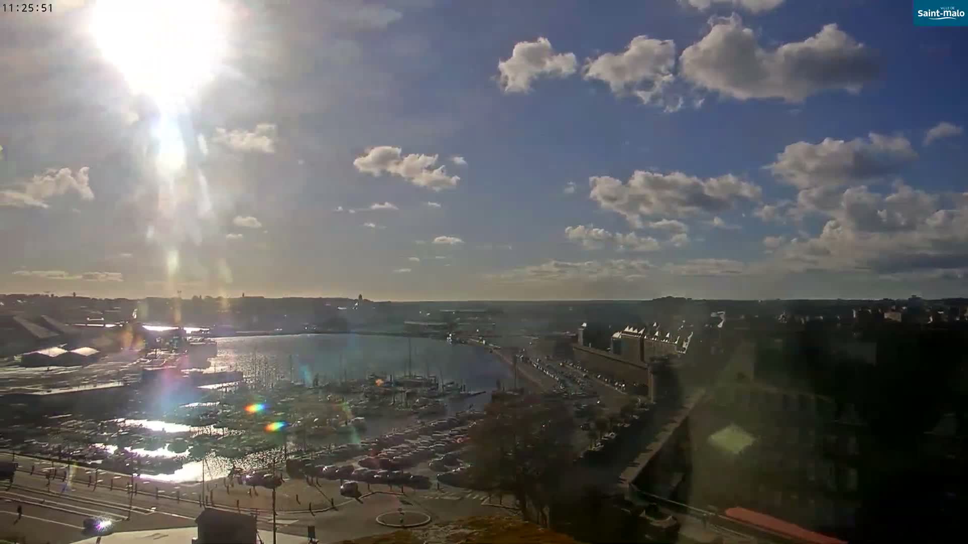 Saint-Malo City Skyline PTZ Live Cam - Saint-Malo, Ille-et-Vilaine, Bretagne, France