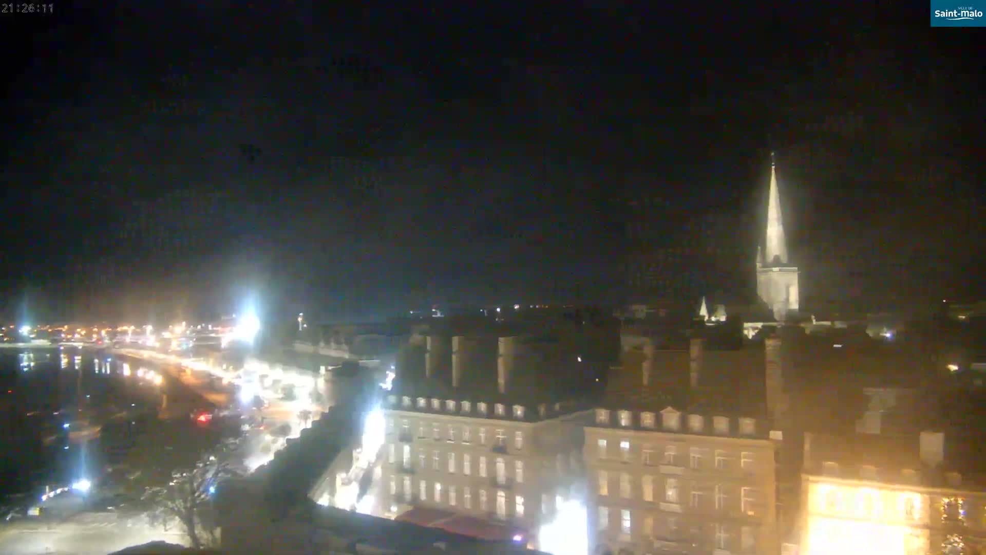 Saint-Malo City Skyline PTZ Live Cam - Saint-Malo, Ille-et-Vilaine, Bretagne, France