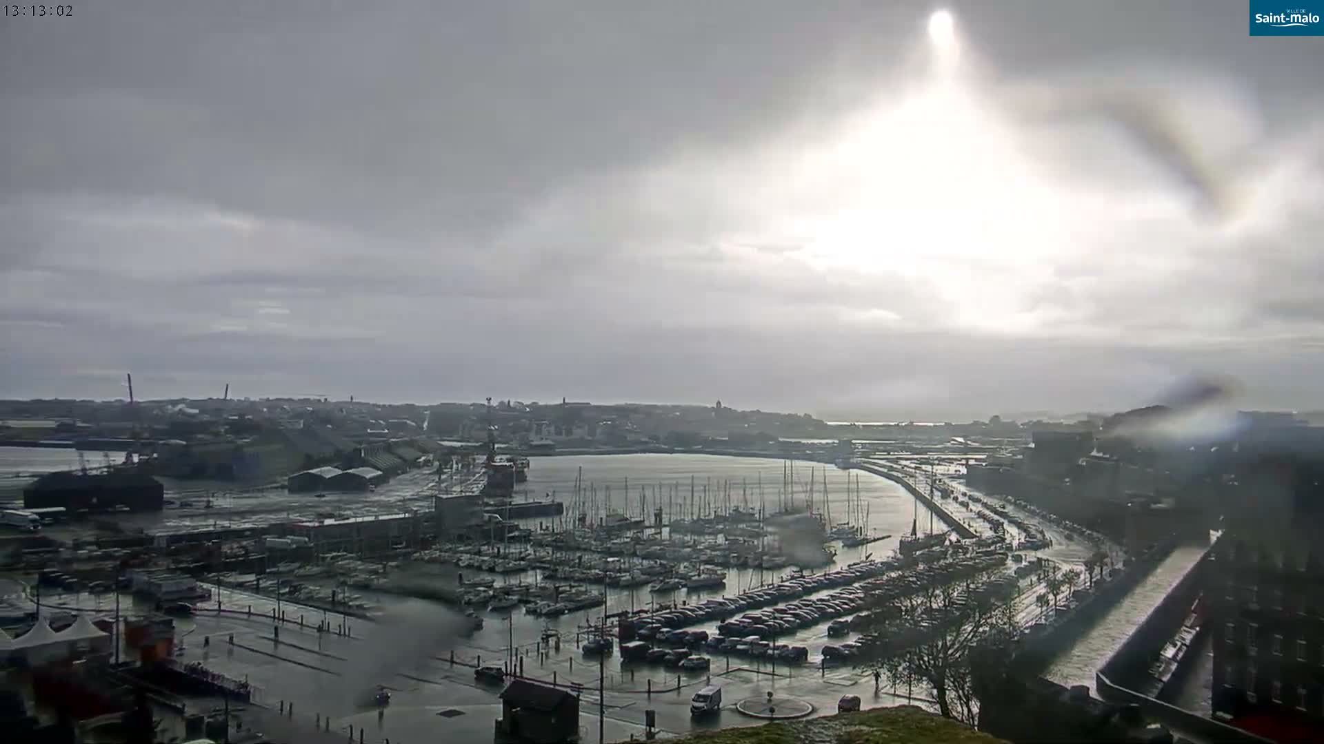 Saint-Malo City Skyline PTZ Live Cam - Saint-Malo, Ille-et-Vilaine, Bretagne, France