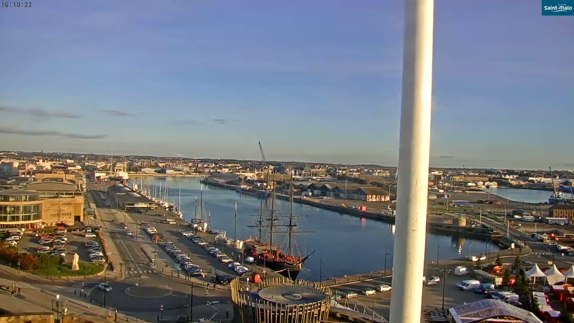 Saint-Malo City Skyline PTZ Live Cam - Saint-Malo, Ille-et-Vilaine, Bretagne, France