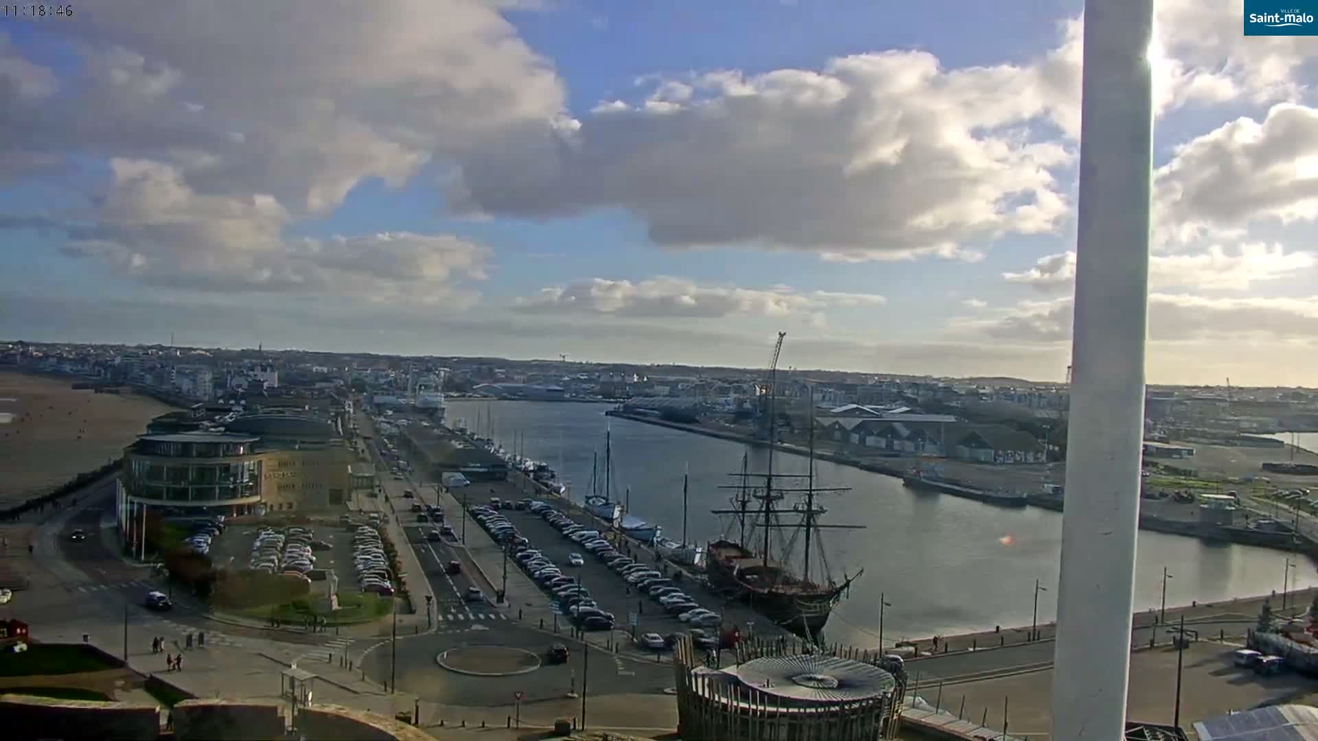 Saint-Malo City Skyline PTZ Live Cam - Saint-Malo, Ille-et-Vilaine, Bretagne, France