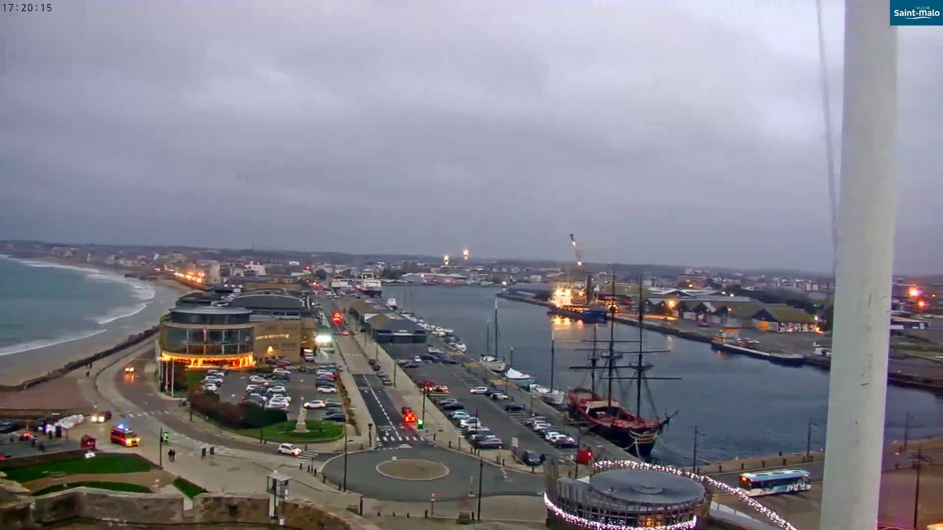 Saint-Malo City Skyline PTZ Live Cam - Saint-Malo, Ille-et-Vilaine, Bretagne, France