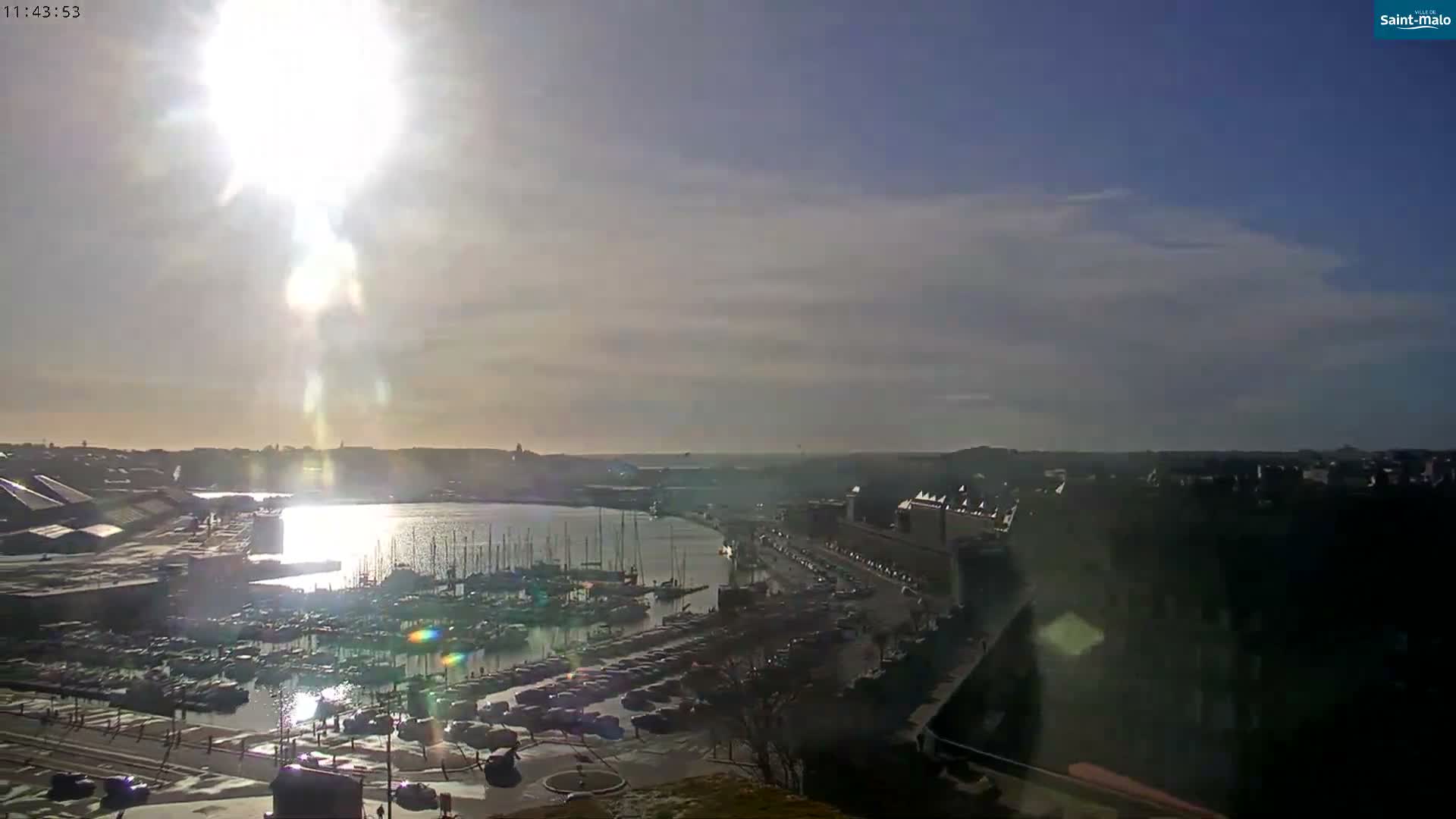 Saint-Malo City Skyline PTZ Live Cam - Saint-Malo, Ille-et-Vilaine, Bretagne, France
