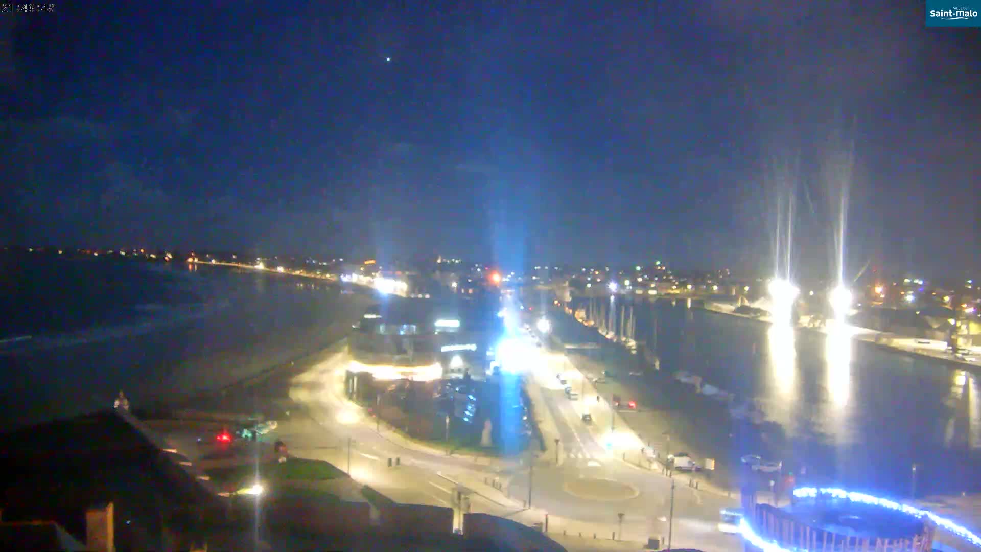 Saint-Malo City Skyline PTZ Live Cam - Saint-Malo, Ille-et-Vilaine, Bretagne, France