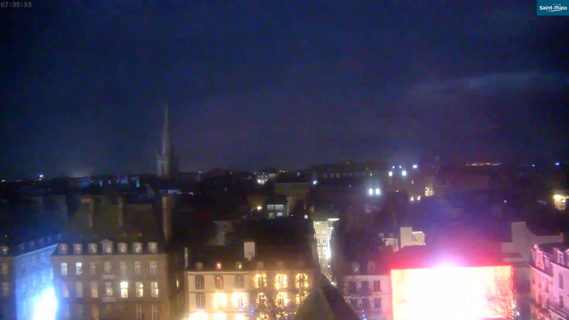 Saint-Malo City Skyline PTZ Live Cam - Saint-Malo, Ille-et-Vilaine, Bretagne, France