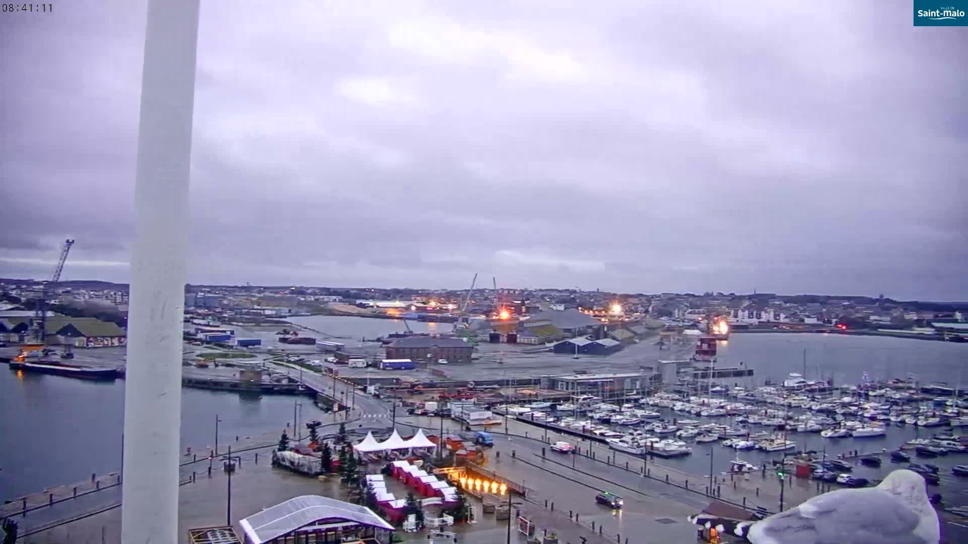 Saint-Malo City Skyline PTZ Live Cam - Saint-Malo, Ille-et-Vilaine, Bretagne, France