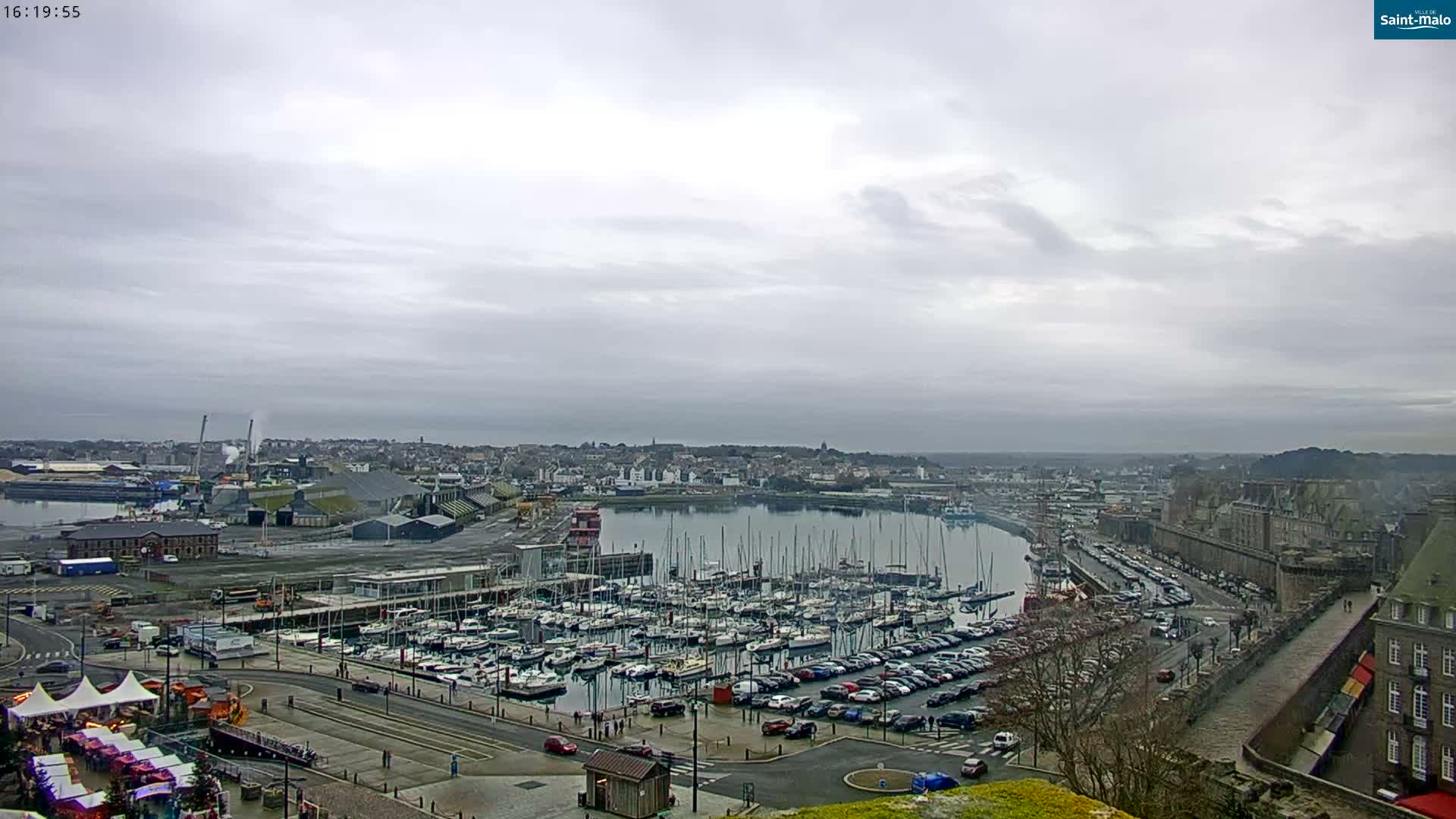 Saint-Malo City Skyline PTZ Live Cam - Saint-Malo, Ille-et-Vilaine, Bretagne, France