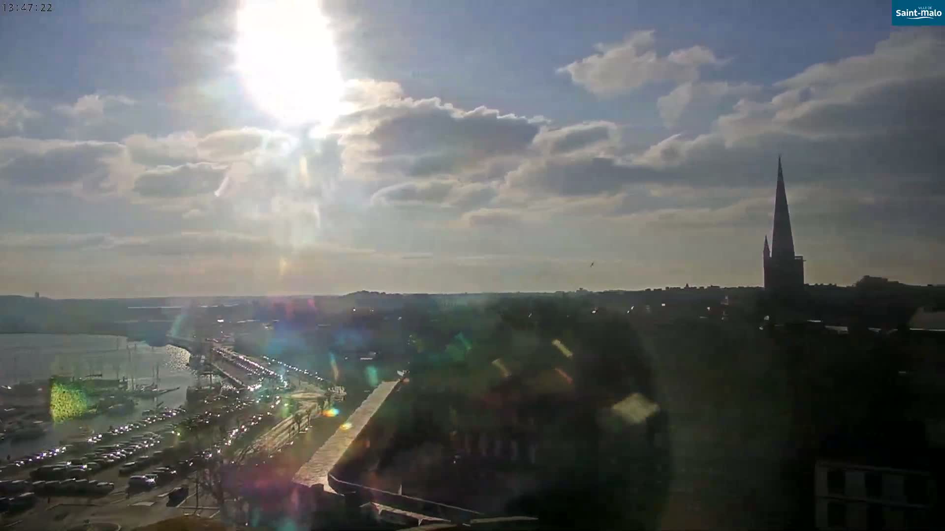Saint-Malo City Skyline PTZ Live Cam - Saint-Malo, Ille-et-Vilaine, Bretagne, France