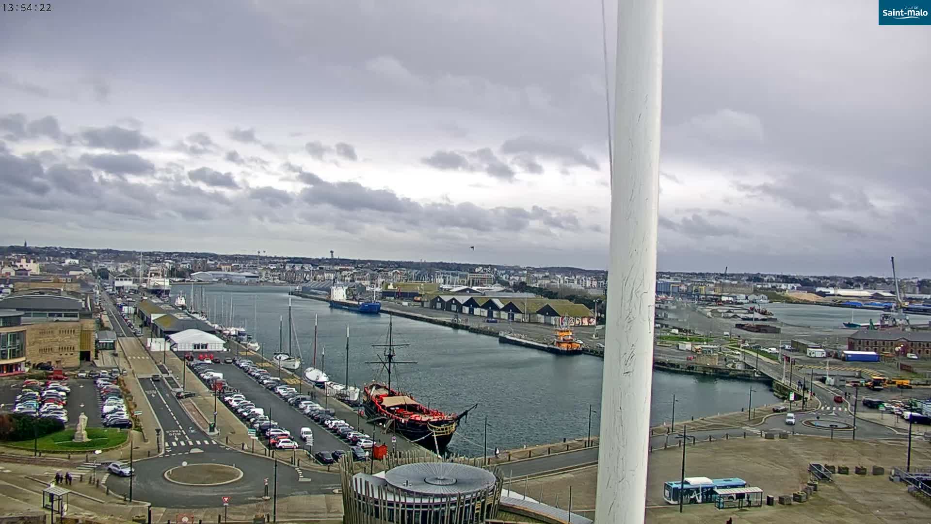 Saint-Malo City Skyline PTZ Live Cam - Saint-Malo, Ille-et-Vilaine, Bretagne, France