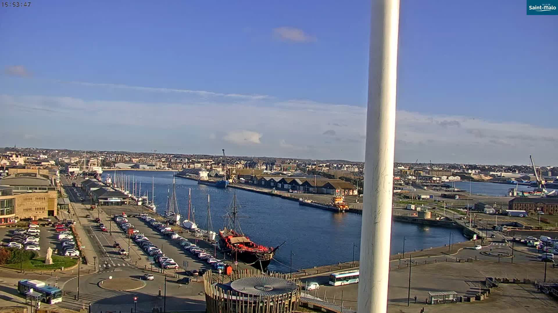 Saint-Malo City Skyline PTZ Live Cam - Saint-Malo, Ille-et-Vilaine, Bretagne, France