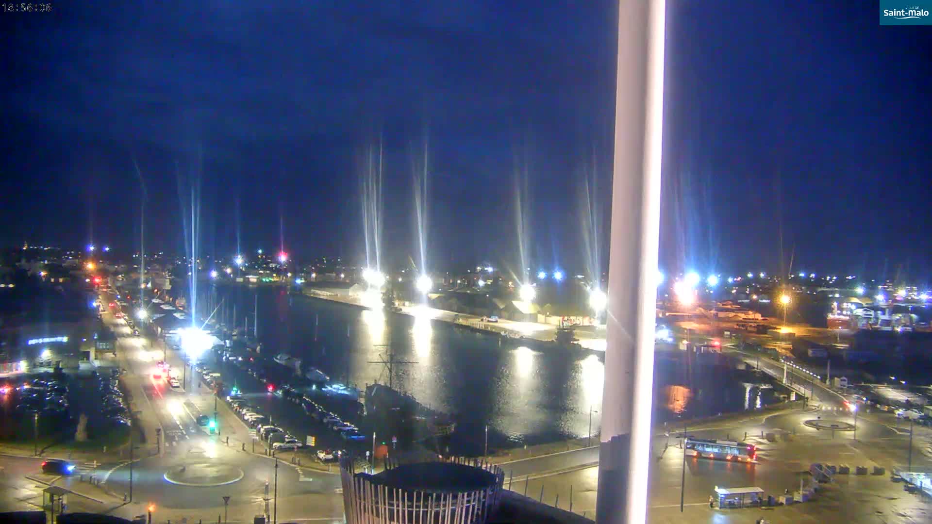 Saint-Malo City Skyline PTZ Live Cam - Saint-Malo, Ille-et-Vilaine, Bretagne, France