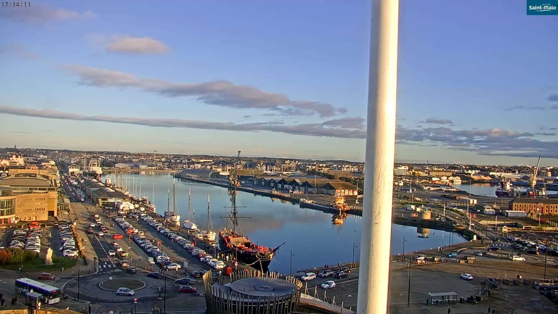 Saint-Malo City Skyline PTZ Live Cam - Saint-Malo, Ille-et-Vilaine, Bretagne, France