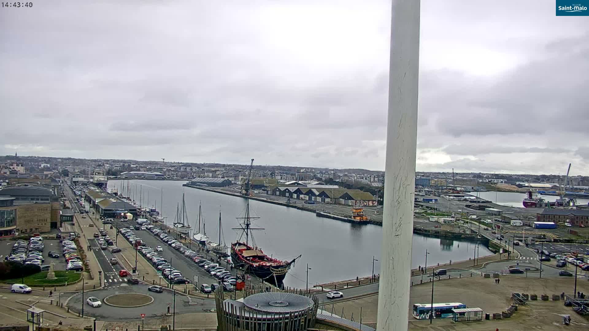 Saint-Malo City Skyline PTZ Live Cam - Saint-Malo, Ille-et-Vilaine, Bretagne, France