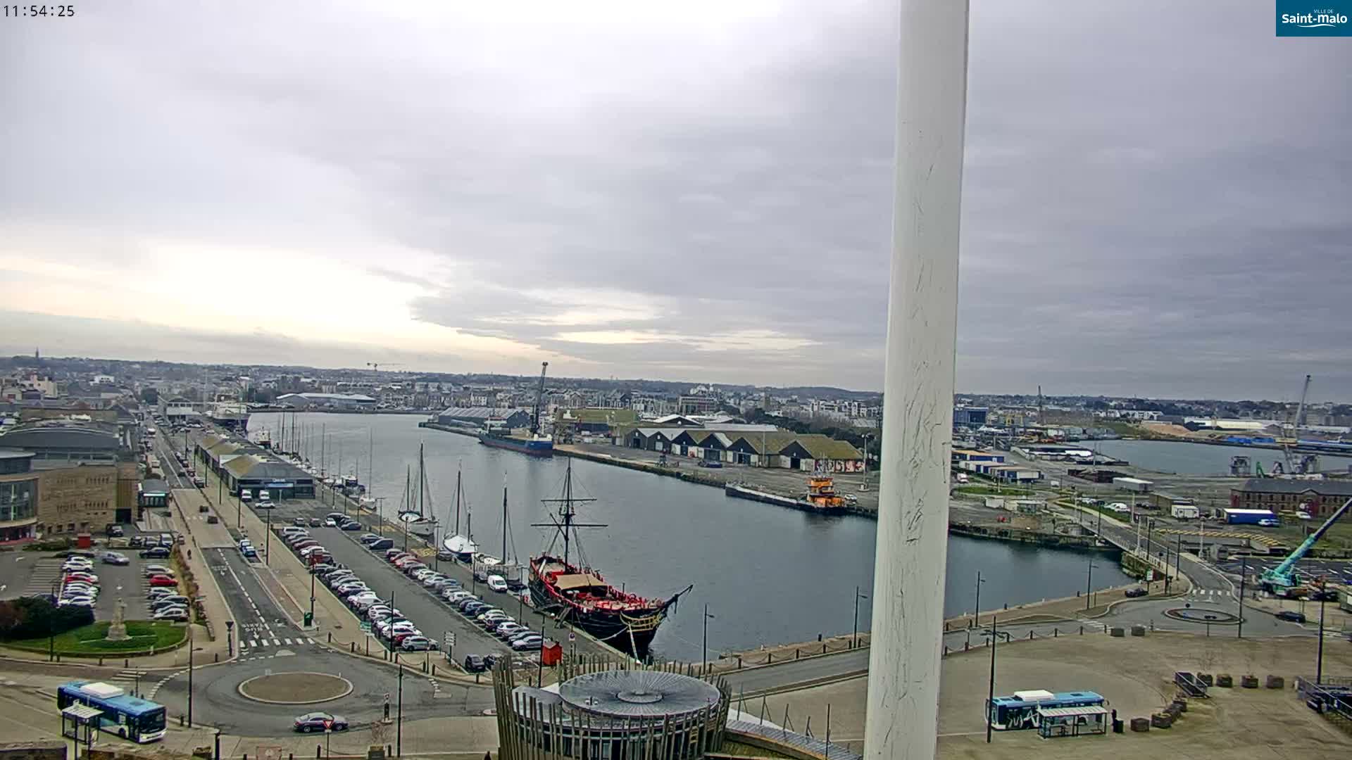 Saint-Malo City Skyline PTZ Live Cam - Saint-Malo, Ille-et-Vilaine, Bretagne, France