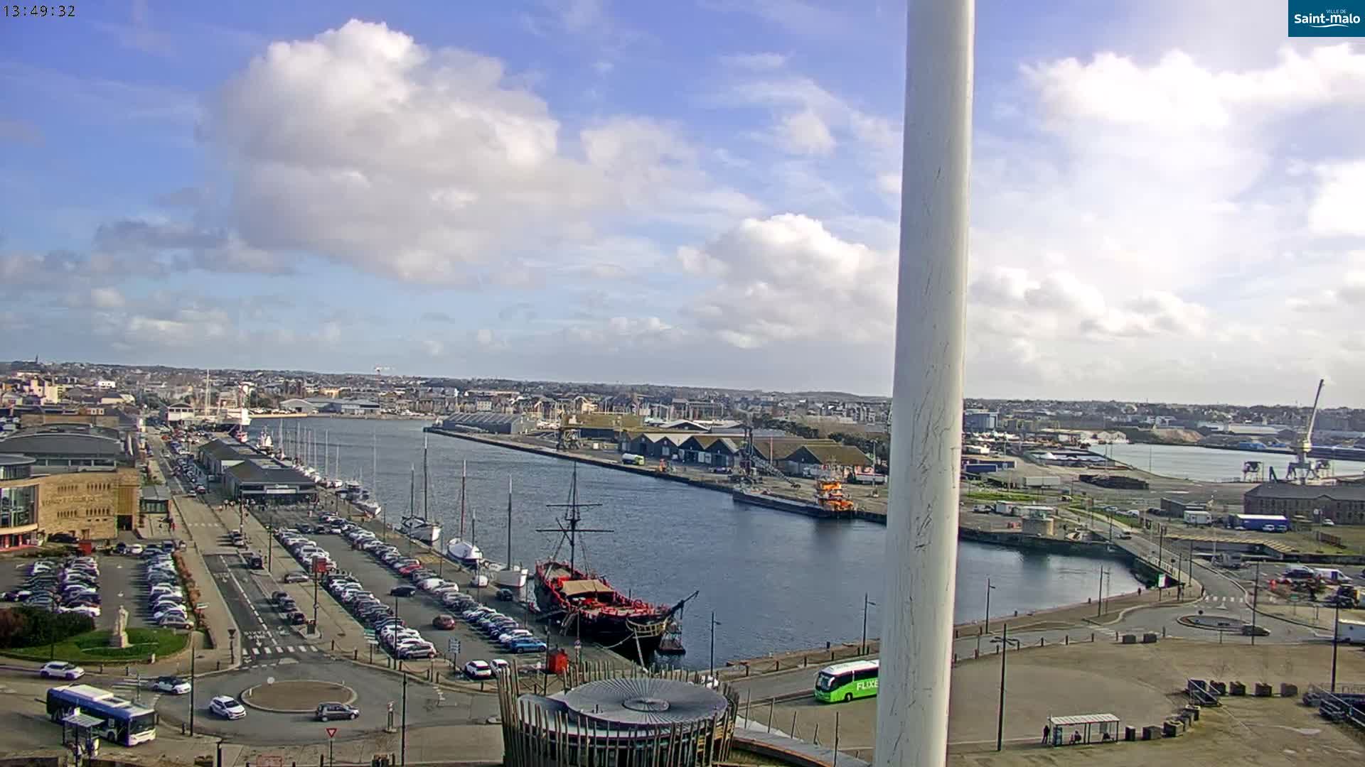 Saint-Malo City Skyline PTZ Live Cam - Saint-Malo, Ille-et-Vilaine, Bretagne, France