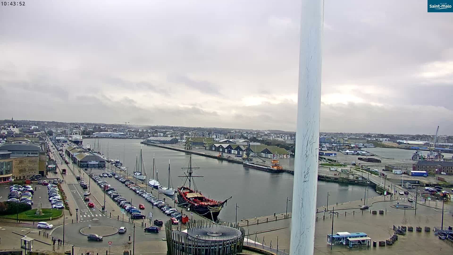 Saint-Malo City Skyline PTZ Live Cam - Saint-Malo, Ille-et-Vilaine, Bretagne, France