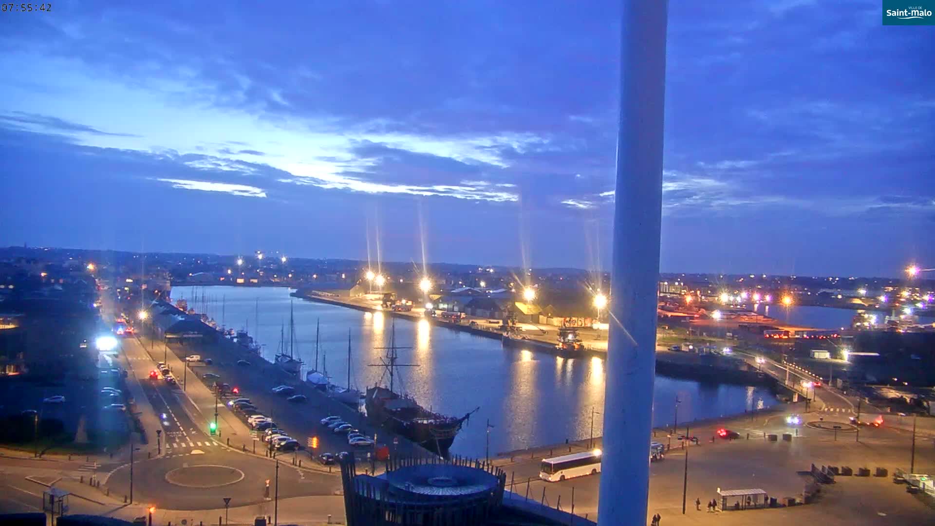 Saint-Malo City Skyline PTZ Live Cam - Saint-Malo, Ille-et-Vilaine, Bretagne, France