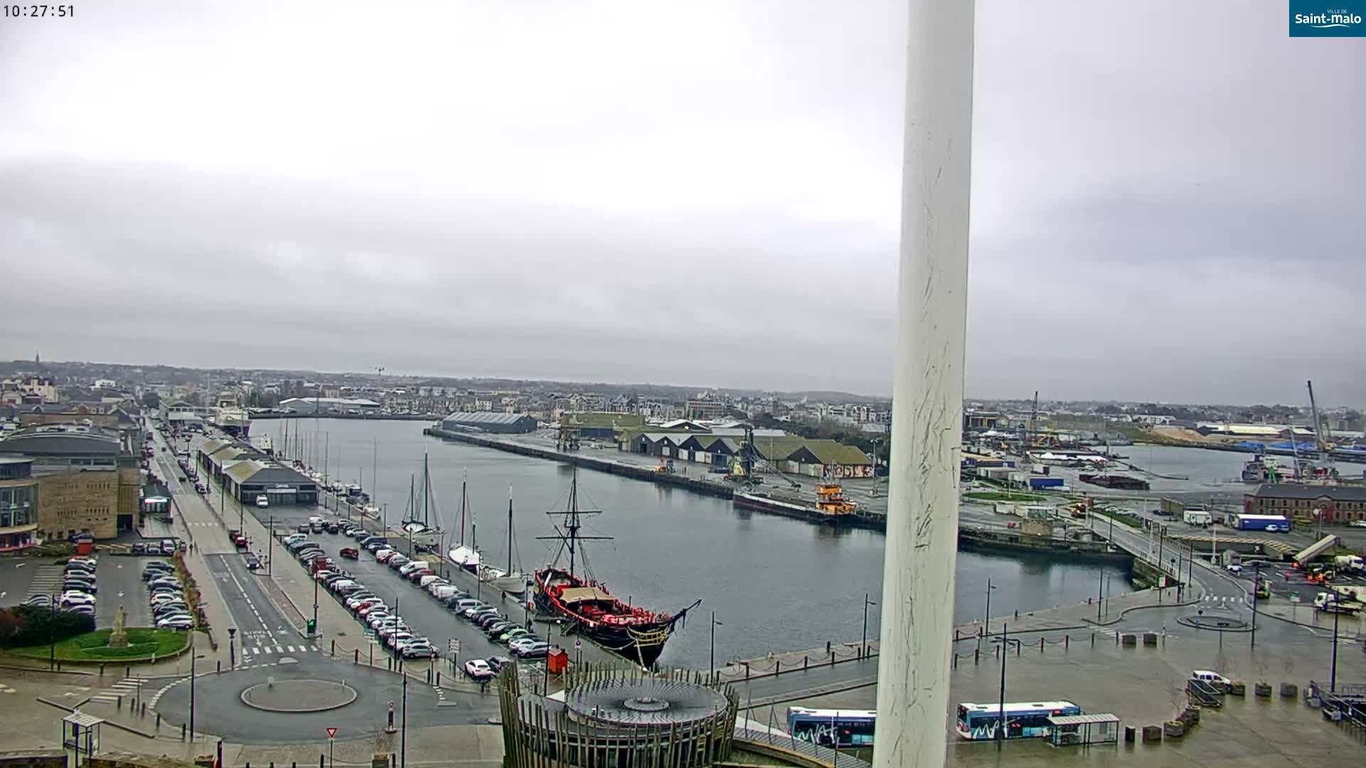 Saint-Malo City Skyline PTZ Live Cam - Saint-Malo, Ille-et-Vilaine, Bretagne, France