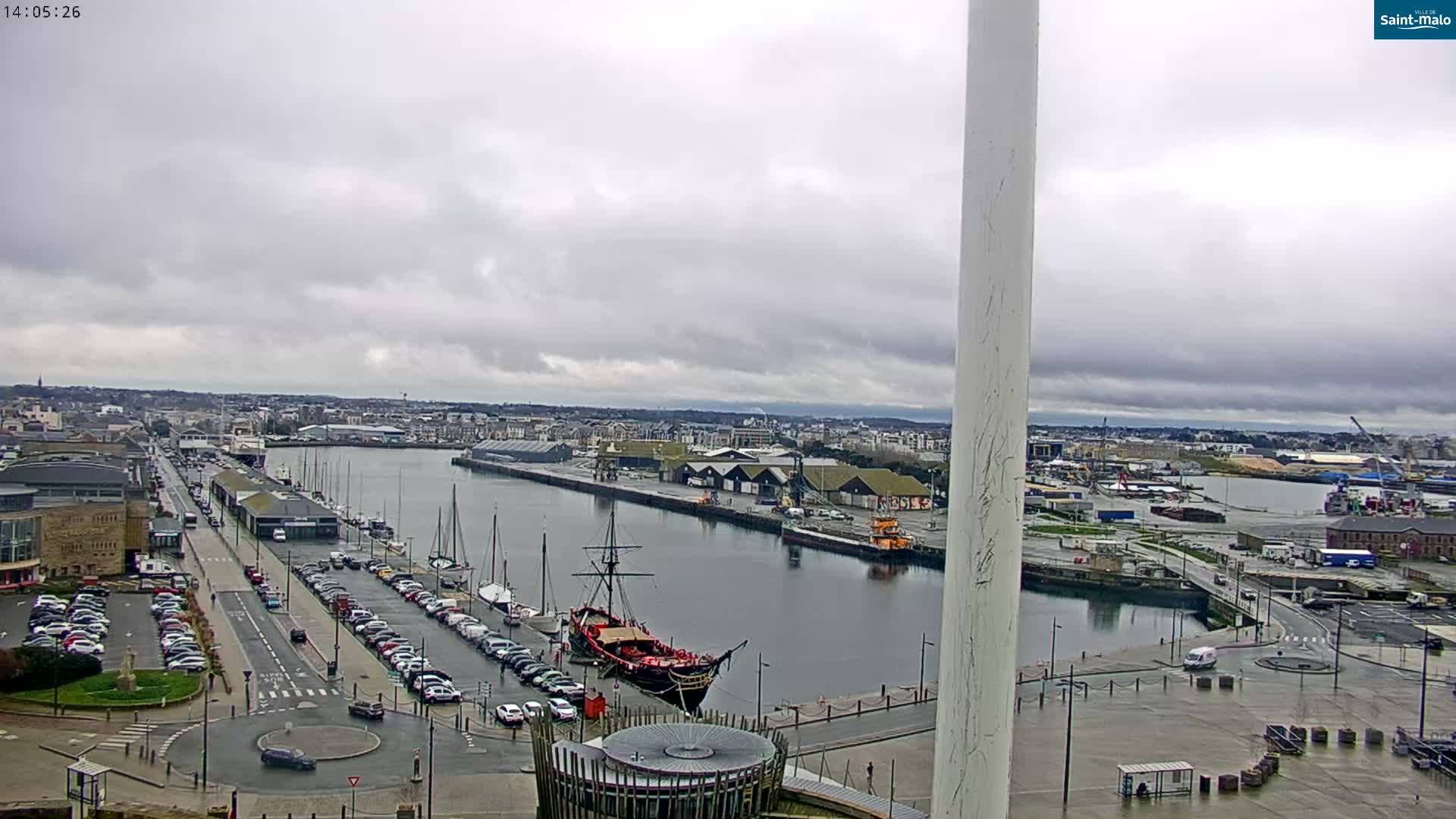 Saint-Malo City Skyline PTZ Live Cam - Saint-Malo, Ille-et-Vilaine, Bretagne, France