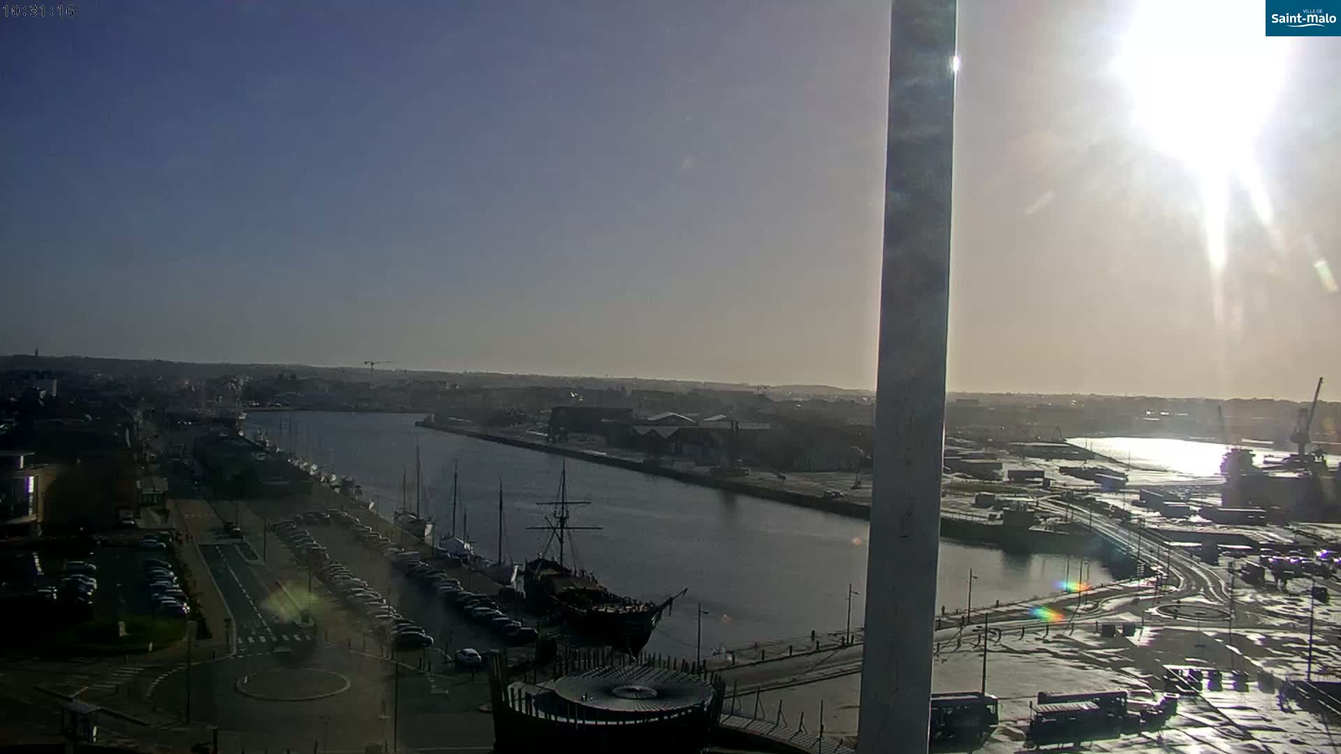 Saint-Malo City Skyline PTZ Live Cam - Saint-Malo, Ille-et-Vilaine, Bretagne, France