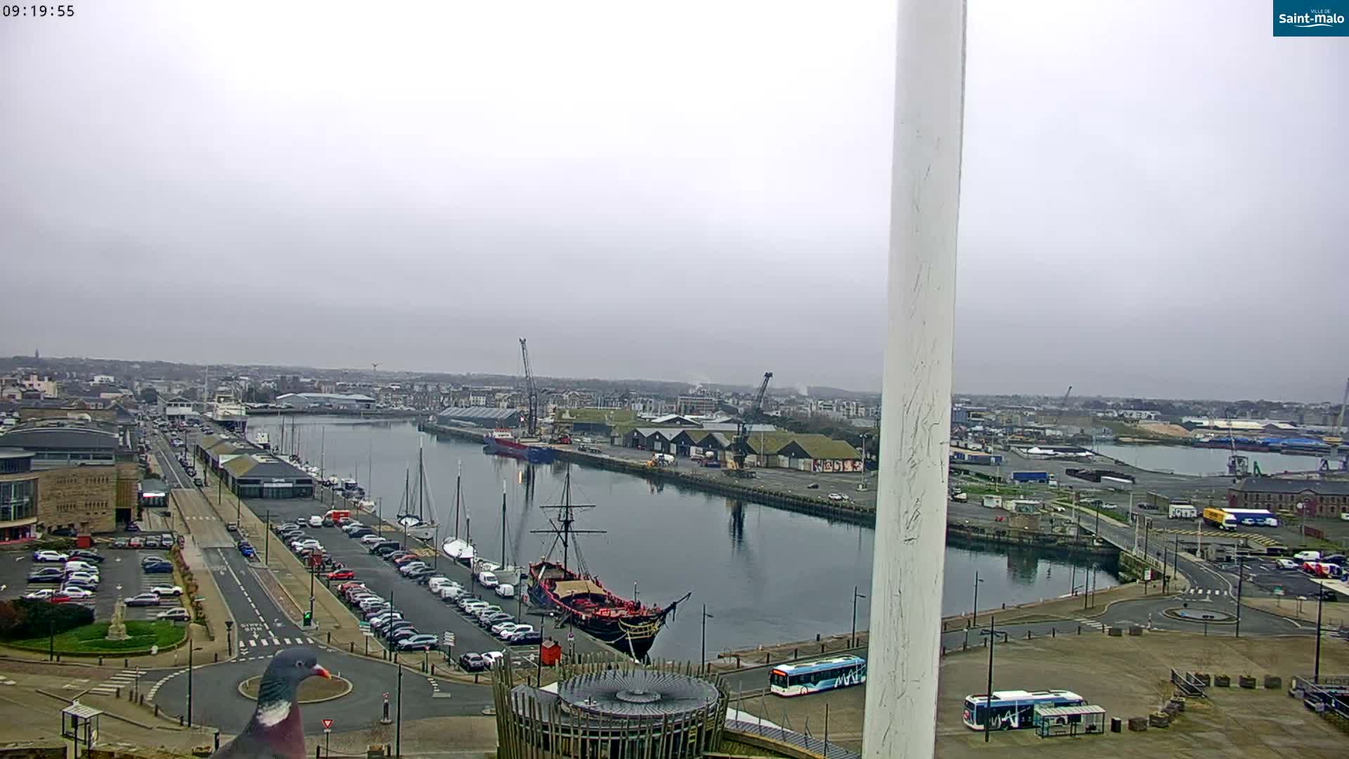 Saint-Malo City Skyline PTZ Live Cam - Saint-Malo, Ille-et-Vilaine, Bretagne, France