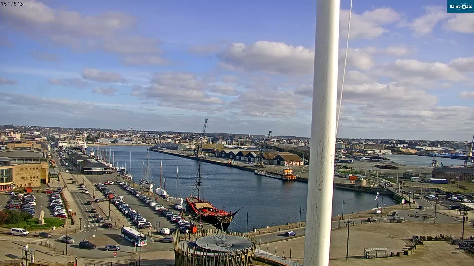 Saint-Malo City Skyline PTZ Live Cam - Saint-Malo, Ille-et-Vilaine, Bretagne, France