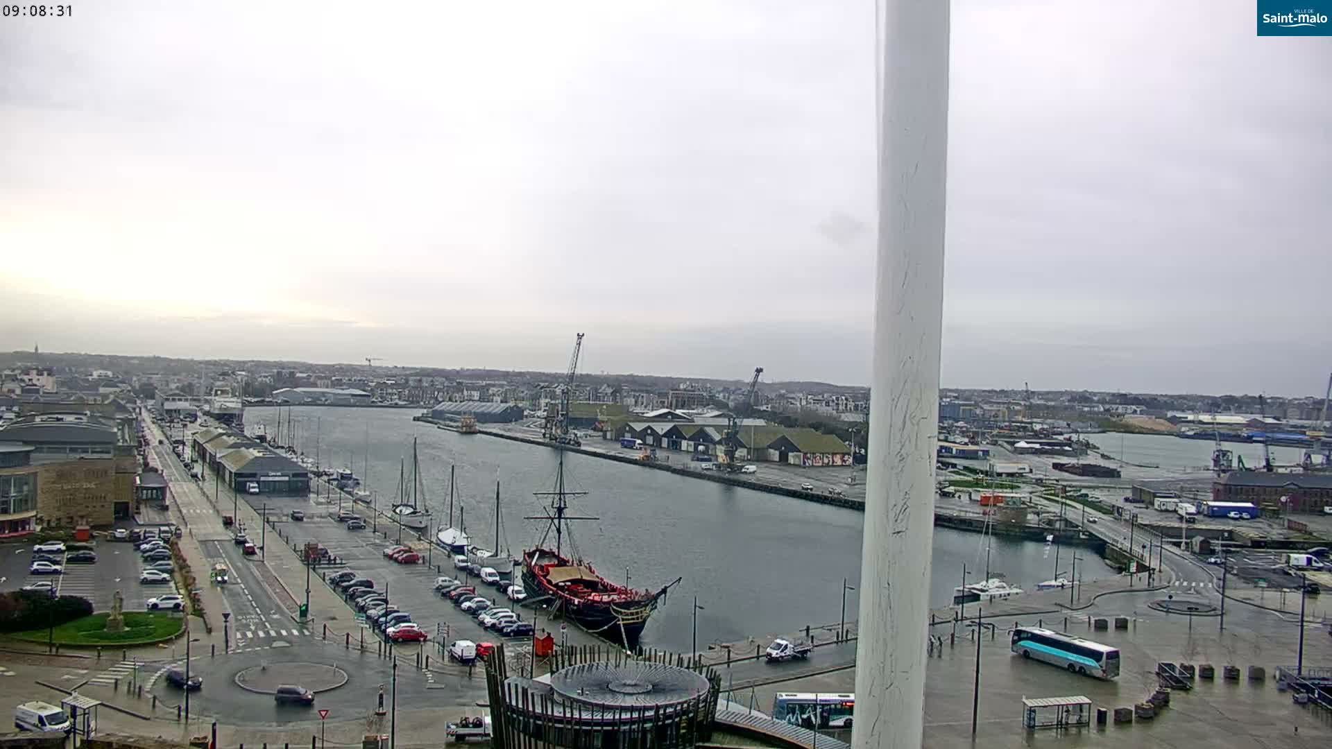 Saint-Malo City Skyline PTZ Live Cam - Saint-Malo, Ille-et-Vilaine, Bretagne, France