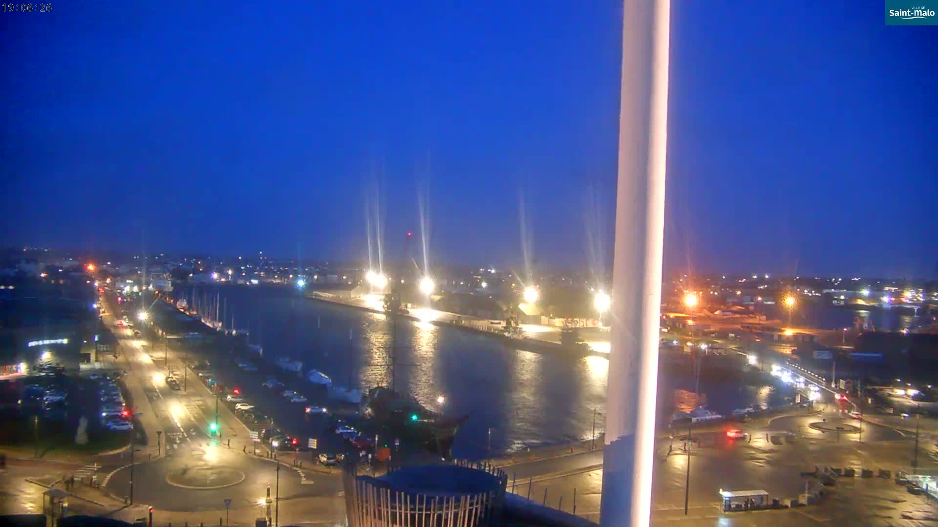 Saint-Malo City Skyline PTZ Live Cam - Saint-Malo, Ille-et-Vilaine, Bretagne, France