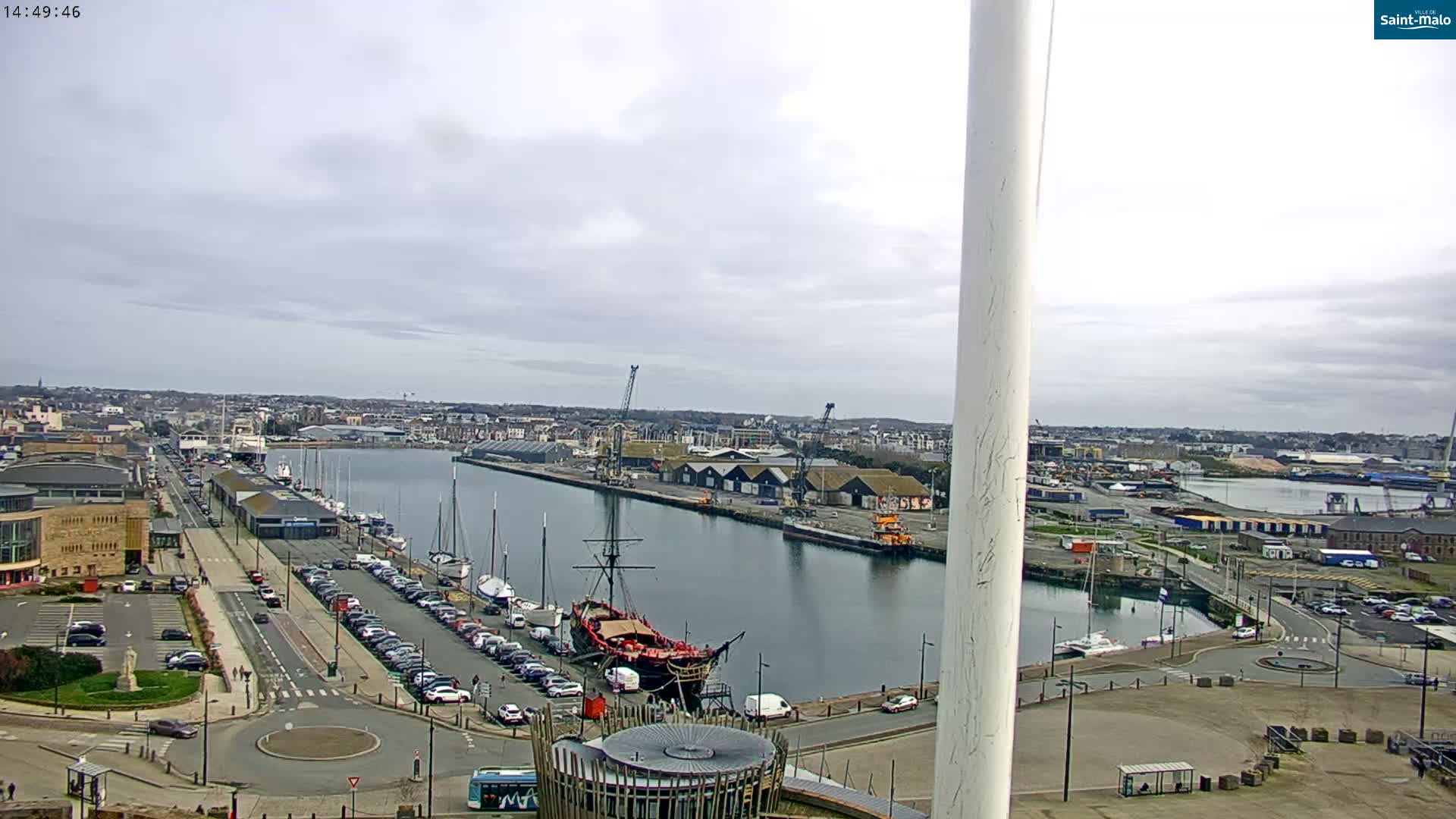 Saint-Malo City Skyline PTZ Live Cam - Saint-Malo, Ille-et-Vilaine, Bretagne, France
