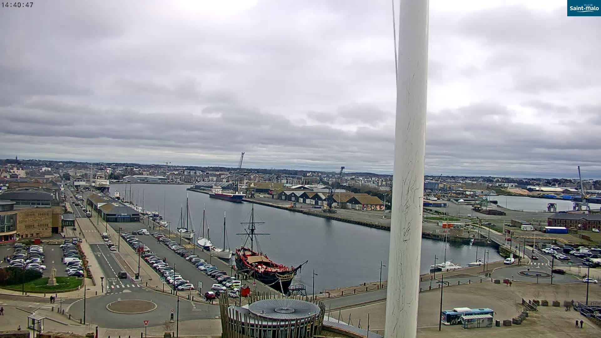 Saint-Malo City Skyline PTZ Live Cam - Saint-Malo, Ille-et-Vilaine, Bretagne, France