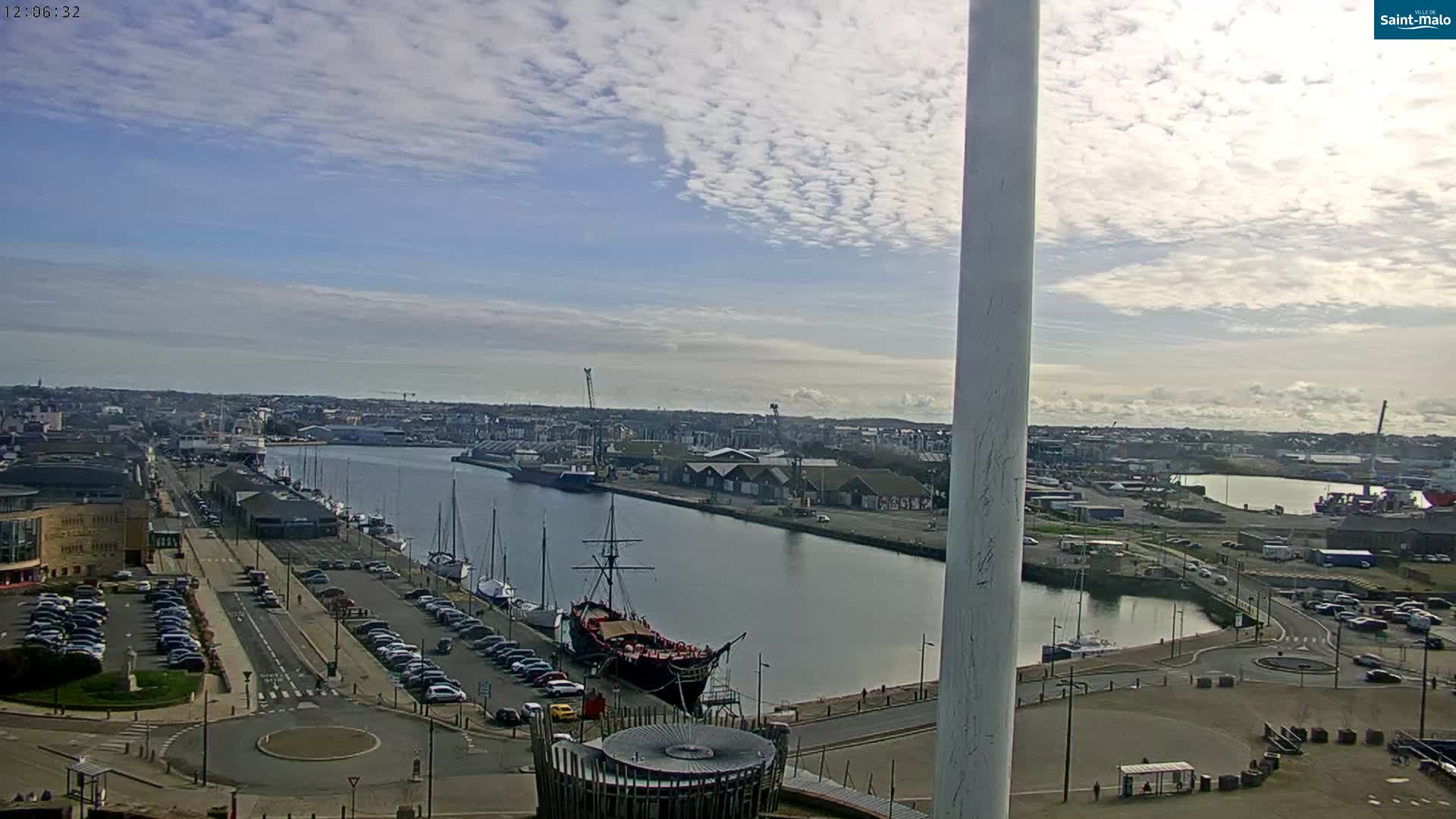 Saint-Malo City Skyline PTZ Live Cam - Saint-Malo, Ille-et-Vilaine, Bretagne, France