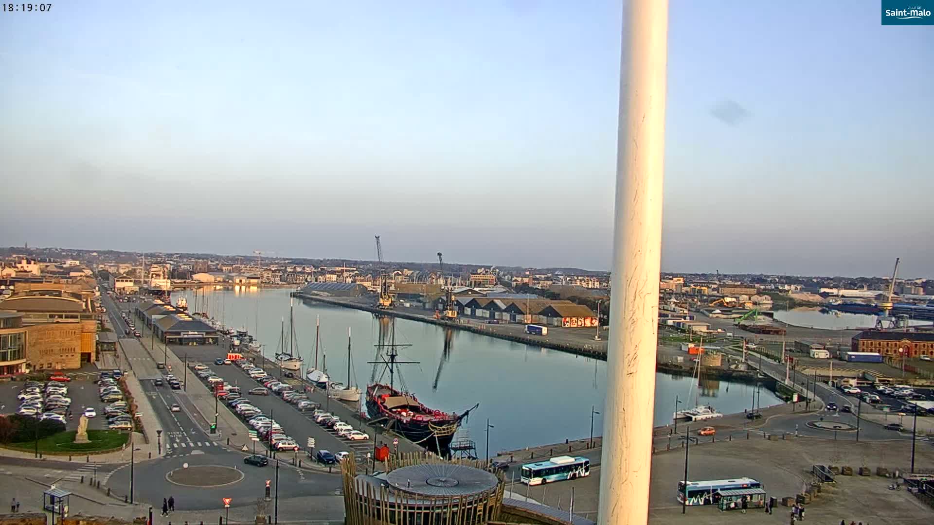 Saint-Malo City Skyline PTZ Live Cam - Saint-Malo, Ille-et-Vilaine, Bretagne, France