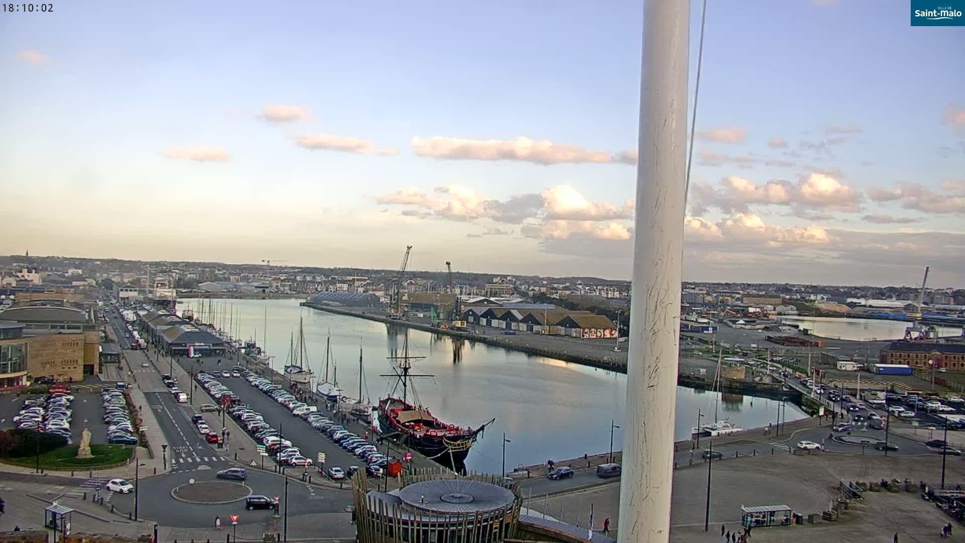 Saint-Malo City Skyline PTZ Live Cam - Saint-Malo, Ille-et-Vilaine, Bretagne, France
