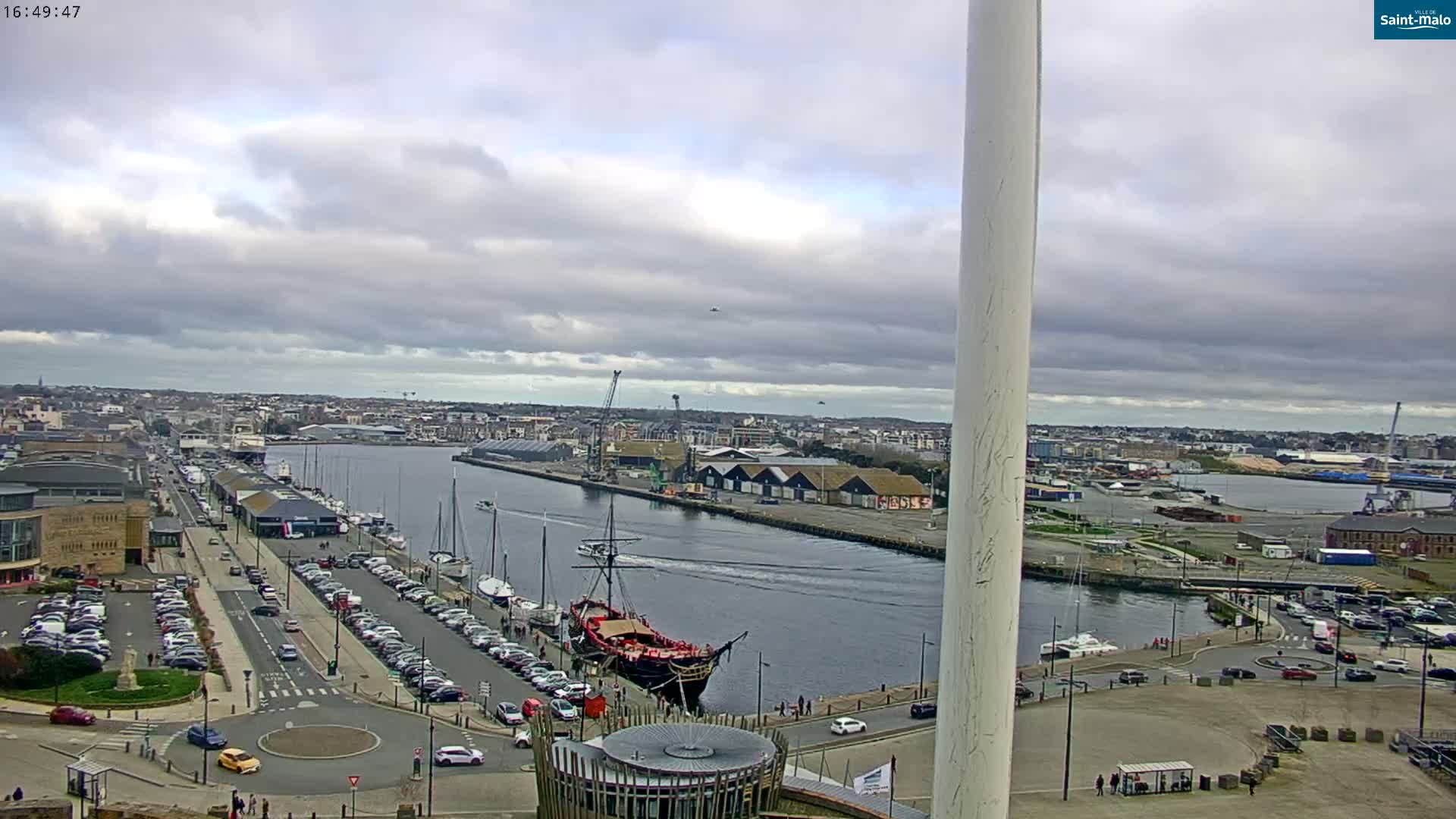 Saint-Malo City Skyline PTZ Live Cam - Saint-Malo, Ille-et-Vilaine, Bretagne, France