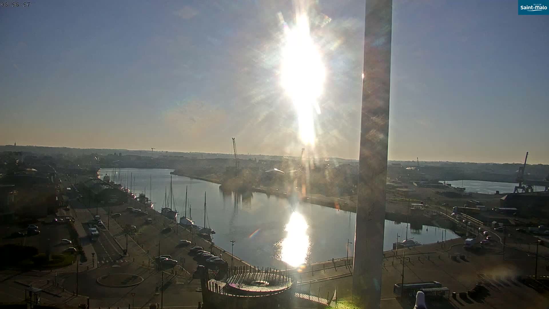 Saint-Malo City Skyline PTZ Live Cam - Saint-Malo, Ille-et-Vilaine, Bretagne, France