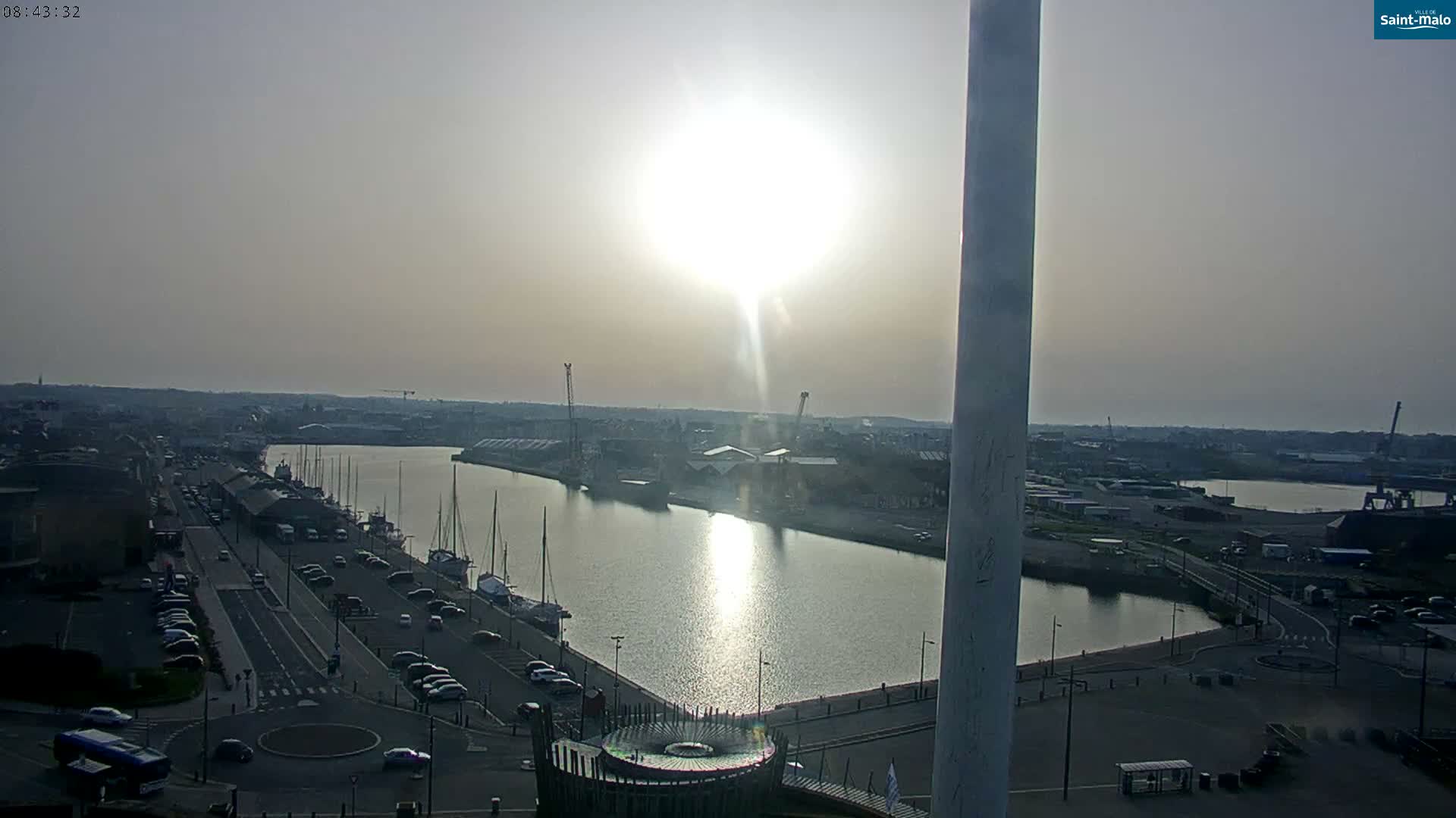 Saint-Malo City Skyline PTZ Live Cam - Saint-Malo, Ille-et-Vilaine, Bretagne, France